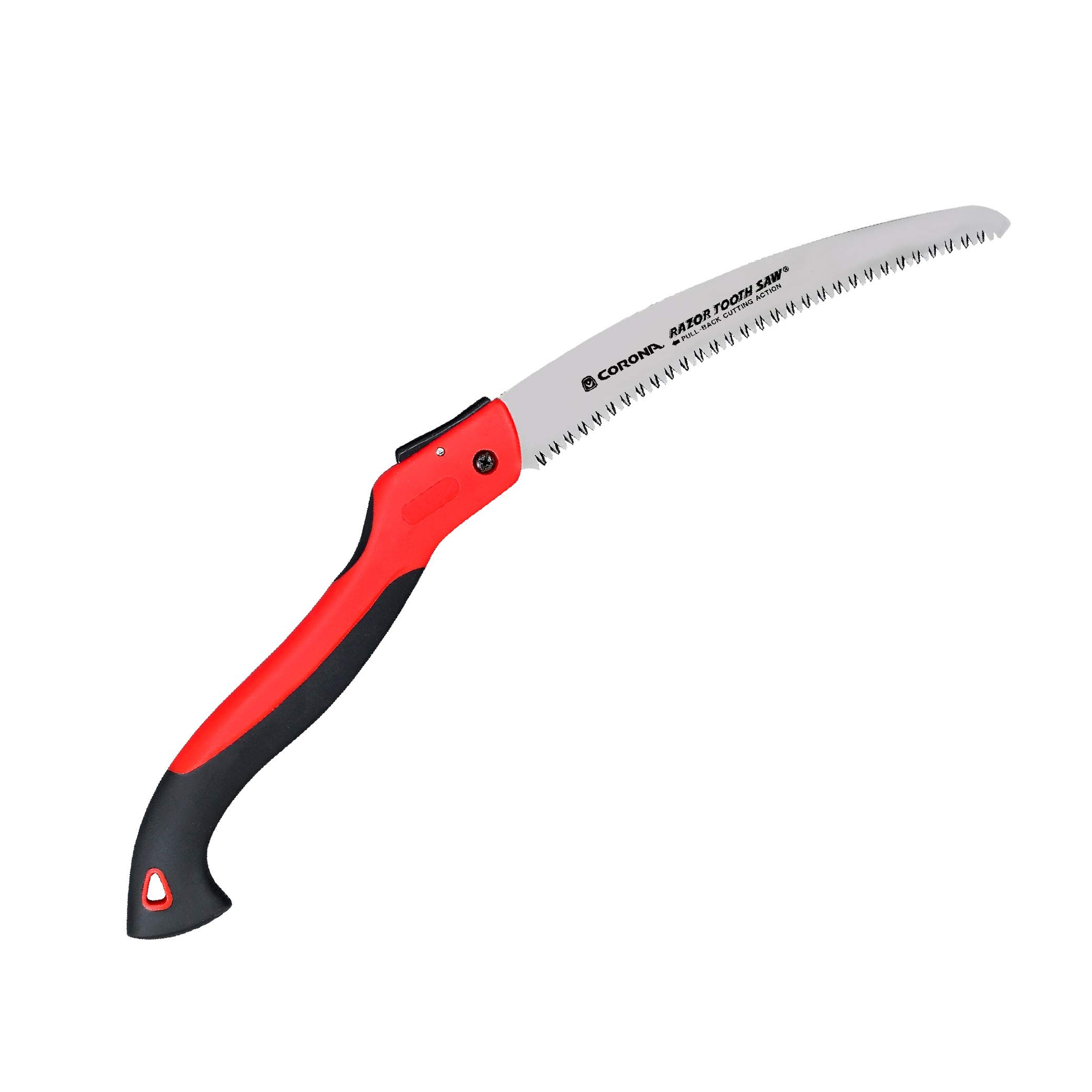 Corona Tools 10-Inch RazorTOOTH Folding Saw | Pruning Saw Designed for Single-Hand Use | Curved Blade Hand Saw | Cuts Branches Up to 6" in Diameter | RS 7265D