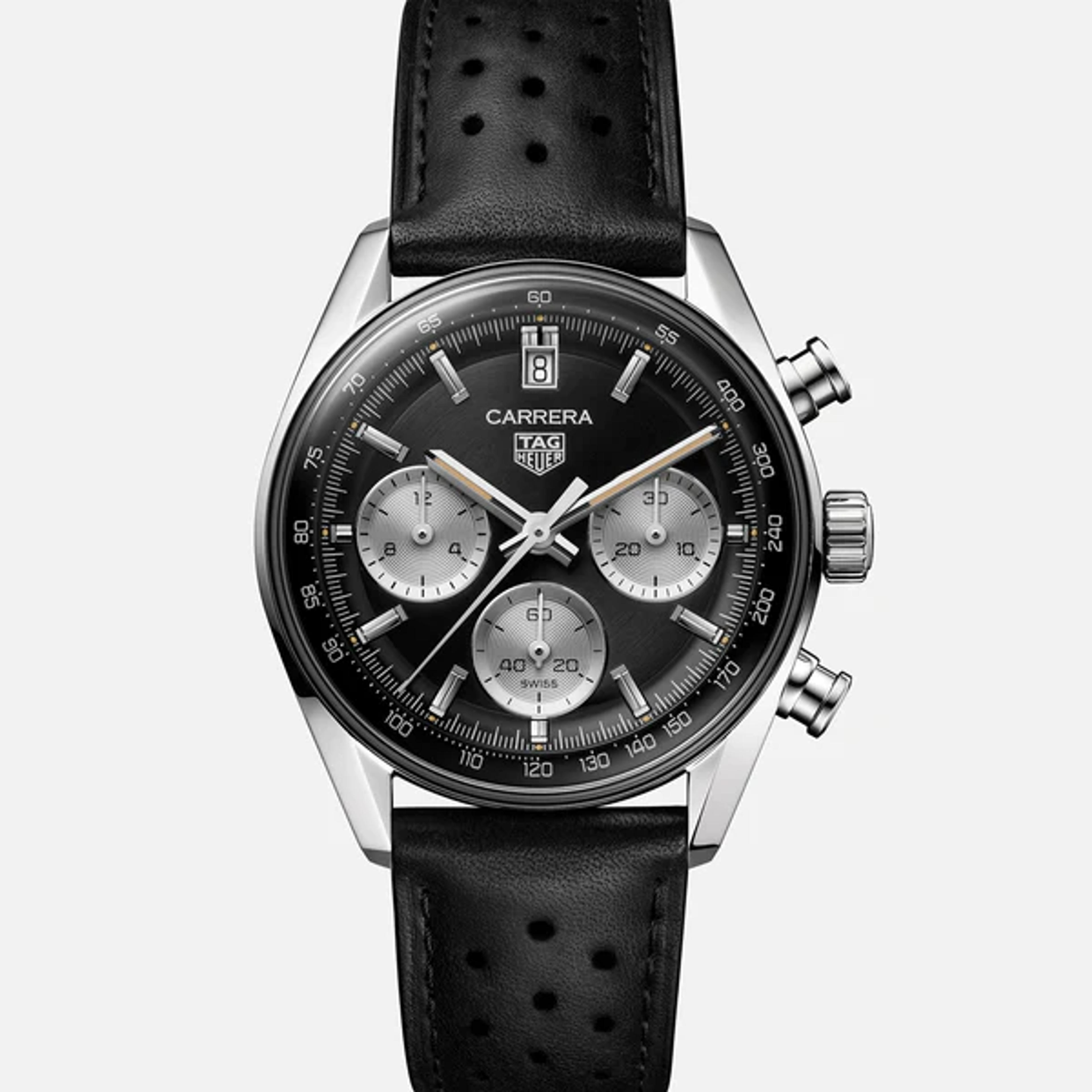 Carrera Chronograph 39mm with Black Dial 'Glassbox'