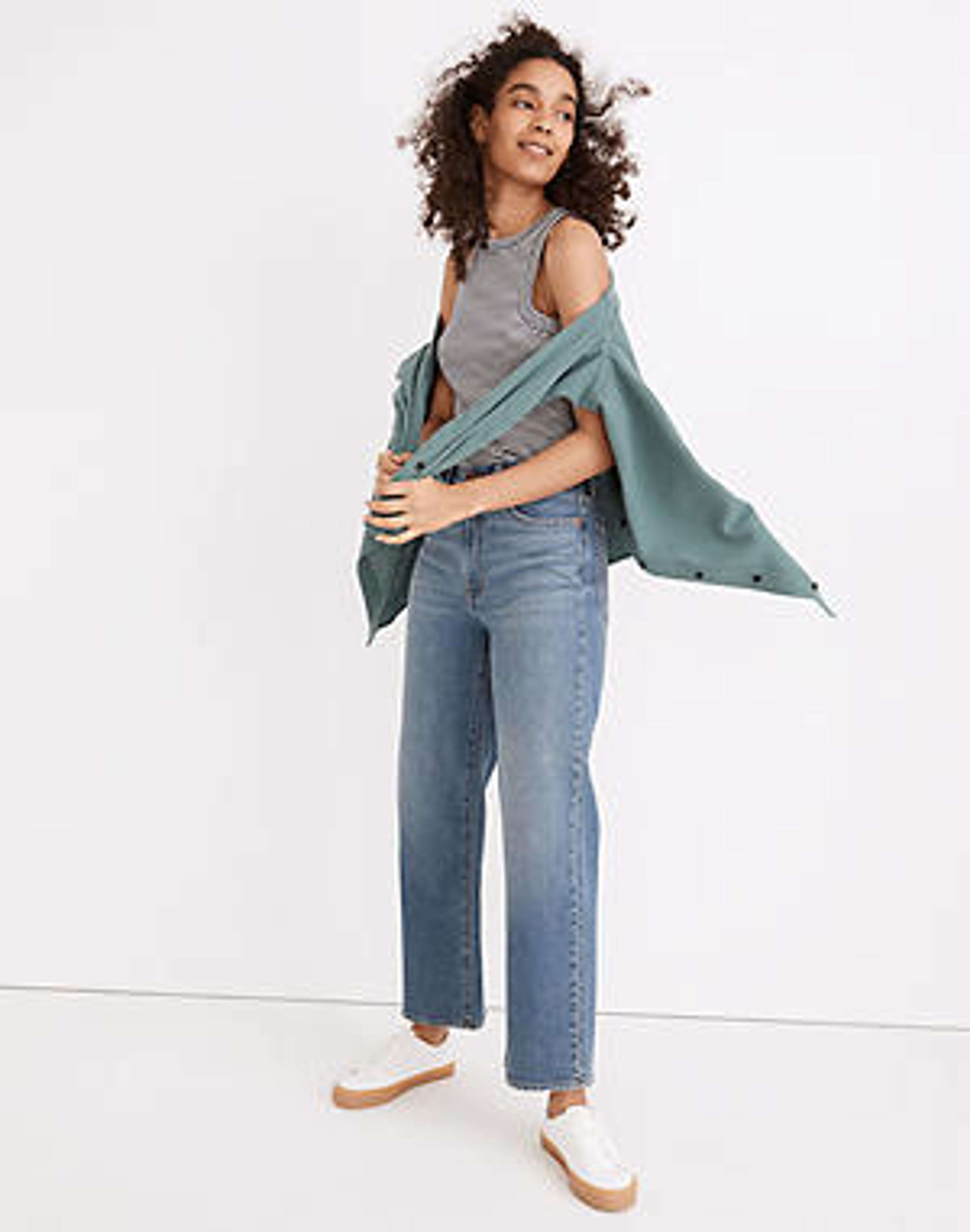 The Perfect Vintage Wide-Leg Crop Jean in Montclare Wash: TENCEL™ Denim Edition