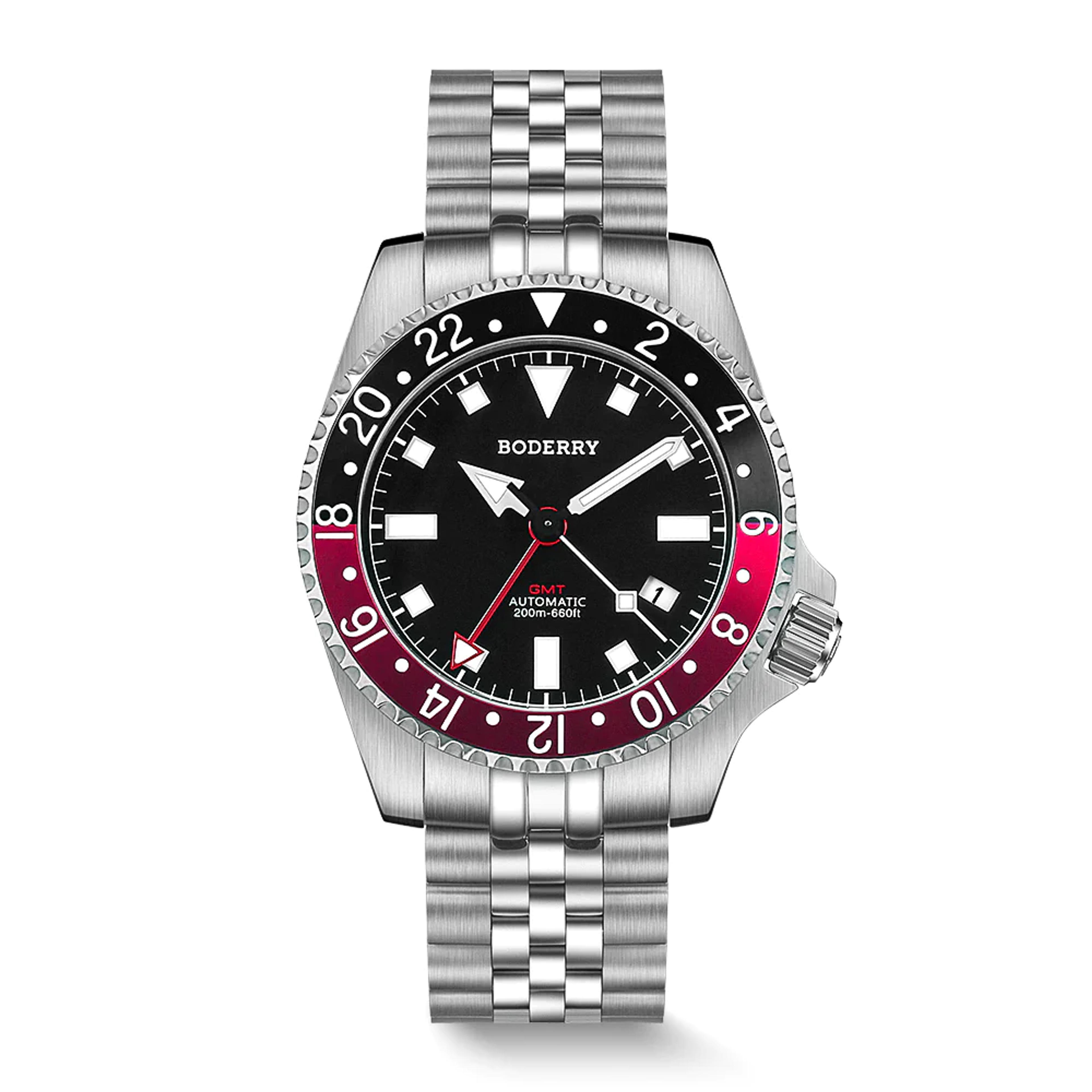 ADMIRAL GMT - 200M Waterproof Titanium Automatic Diver Watch | Black