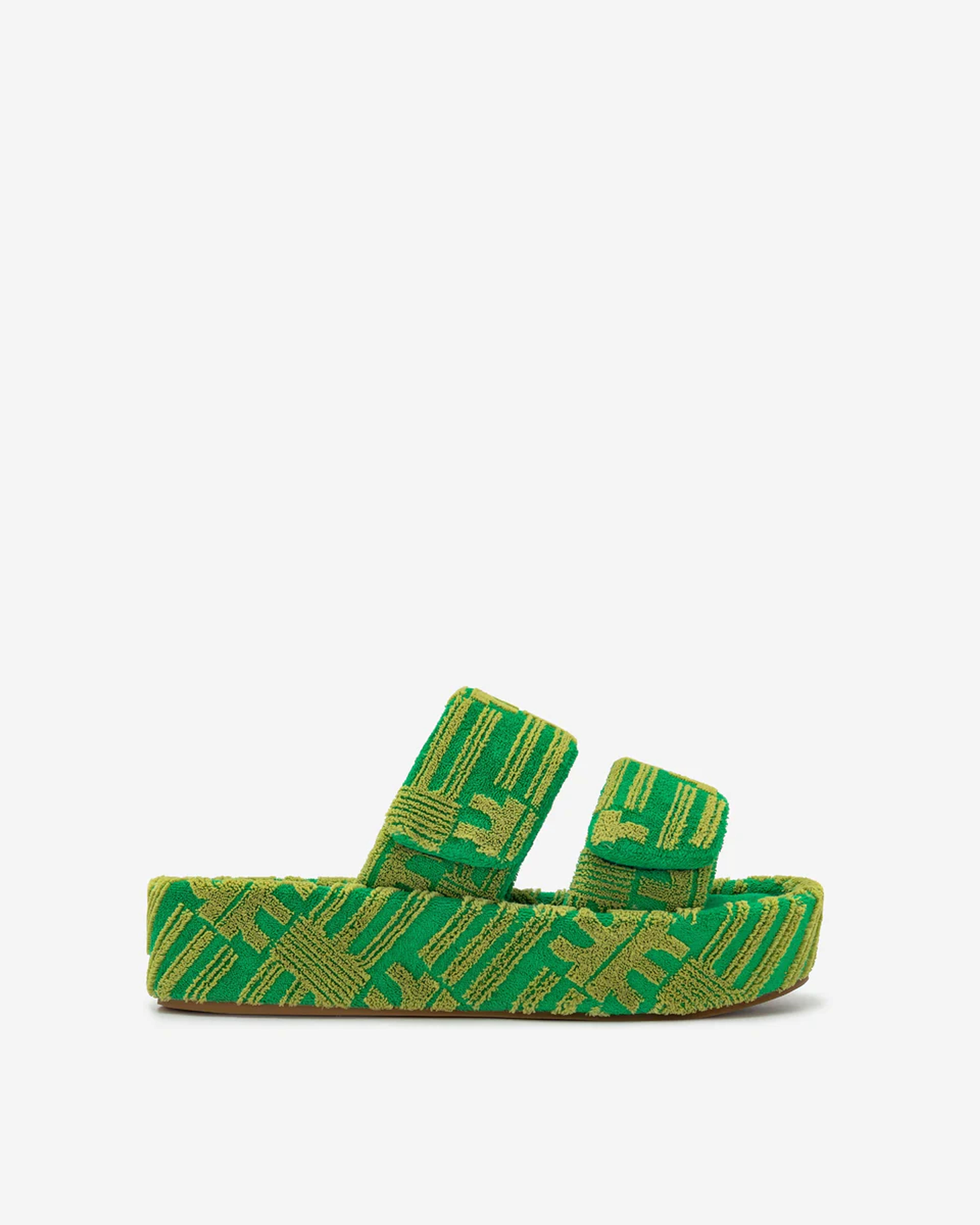 Lexi Terry Slide Sandal - Green – JW PEI UK