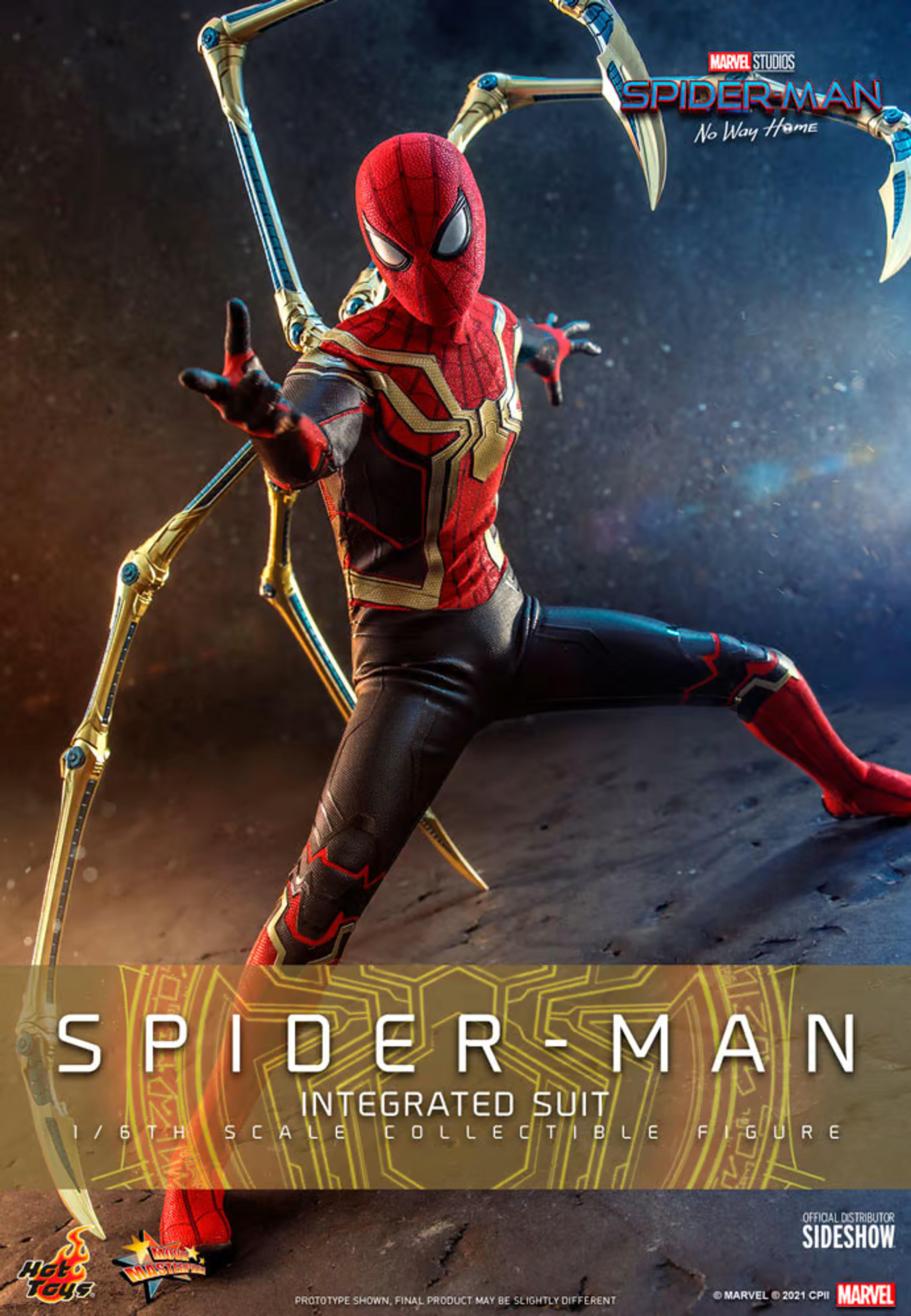 Spider-Man (Integrated Suit) Sixth Scale Collectible Figure by Hot Toys | Sideshow Collectibles