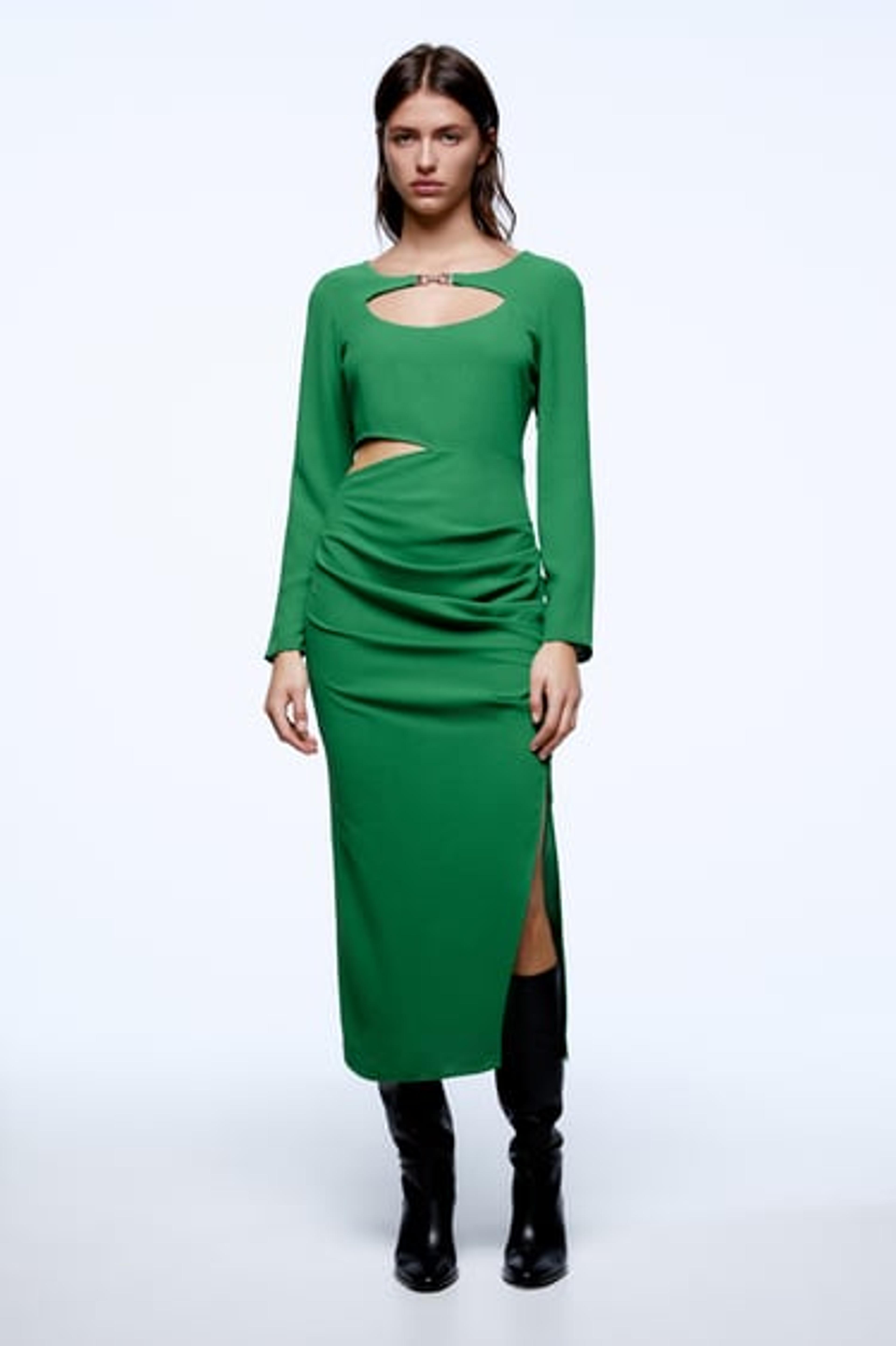 CUT OUT MIDI DRESS