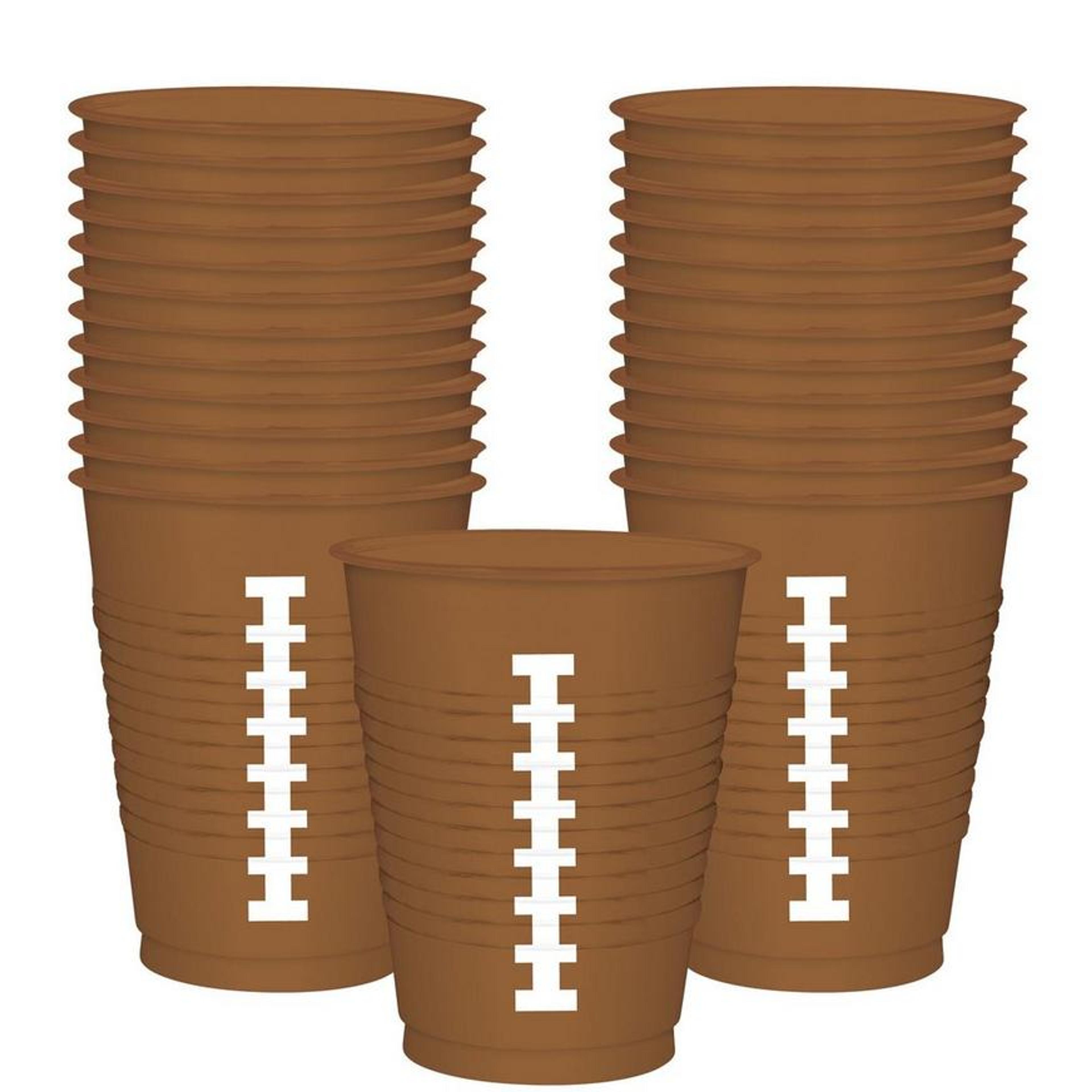 Touchdown Football Plastic Cups 25ct | Party City