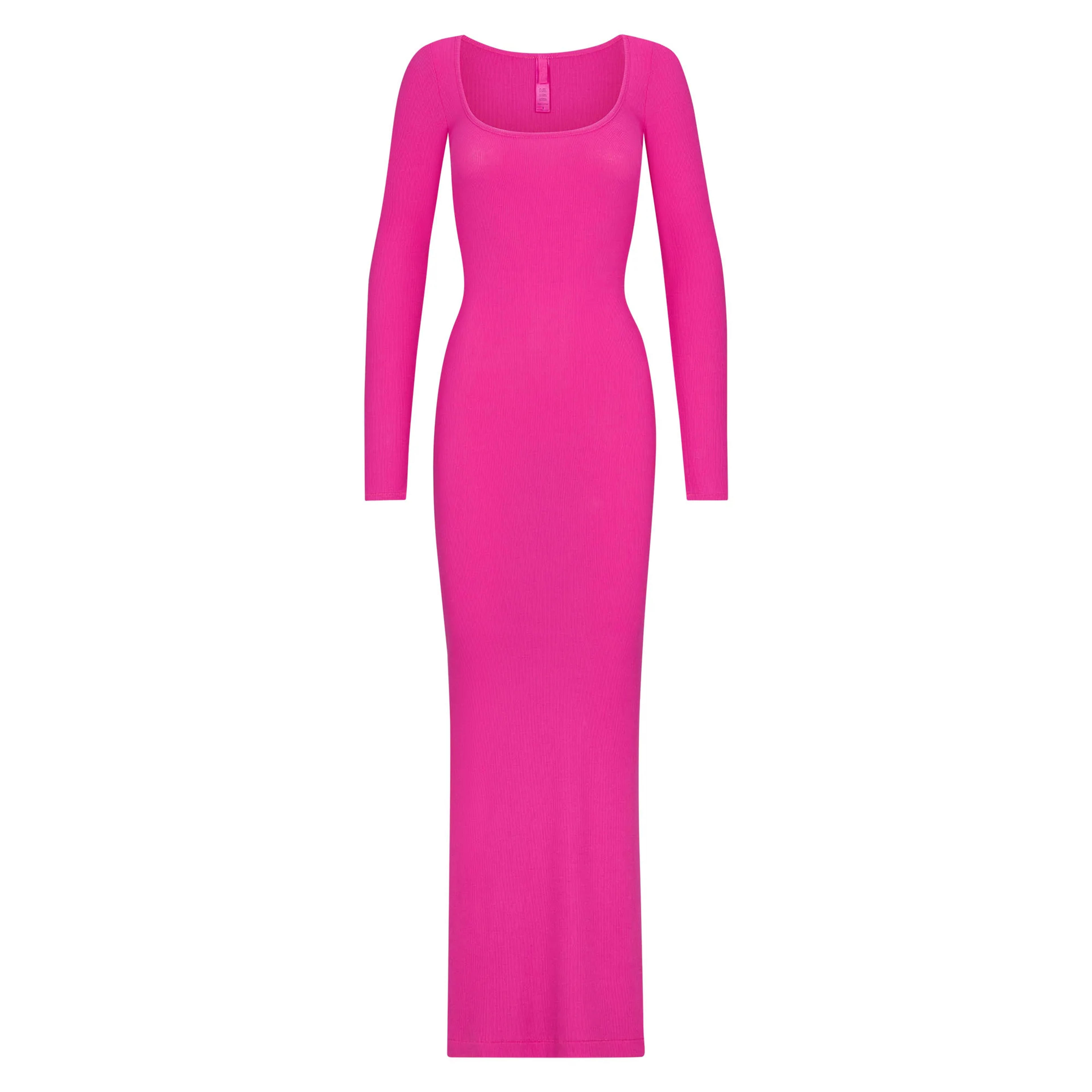 Soft Lounge Long Sleeve Dress - Hot Pink | SKIMS