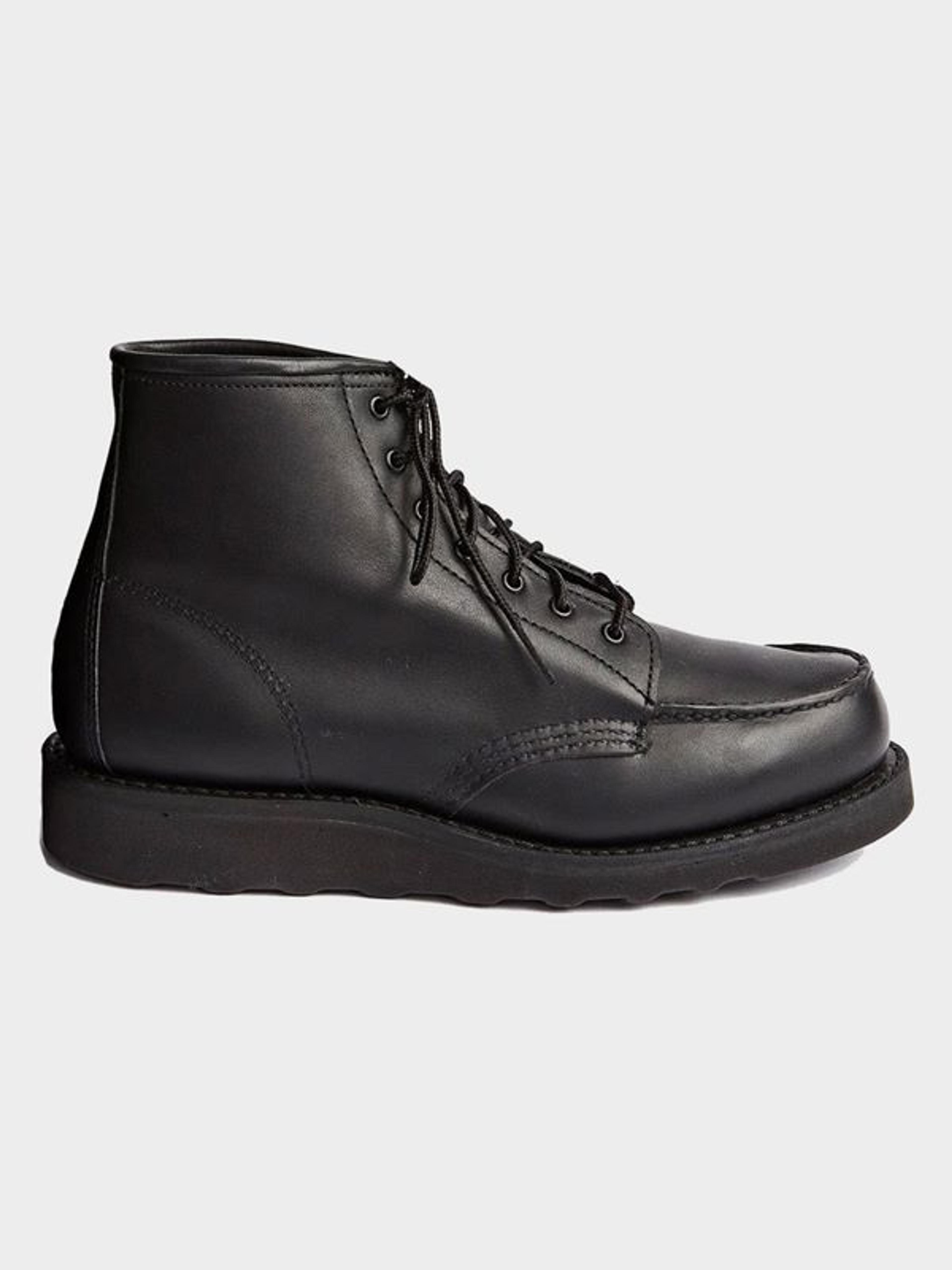 Red Wing Women's 6 Inch Classic Moc 3380 in Double Black (7 UK) | Dapper Street