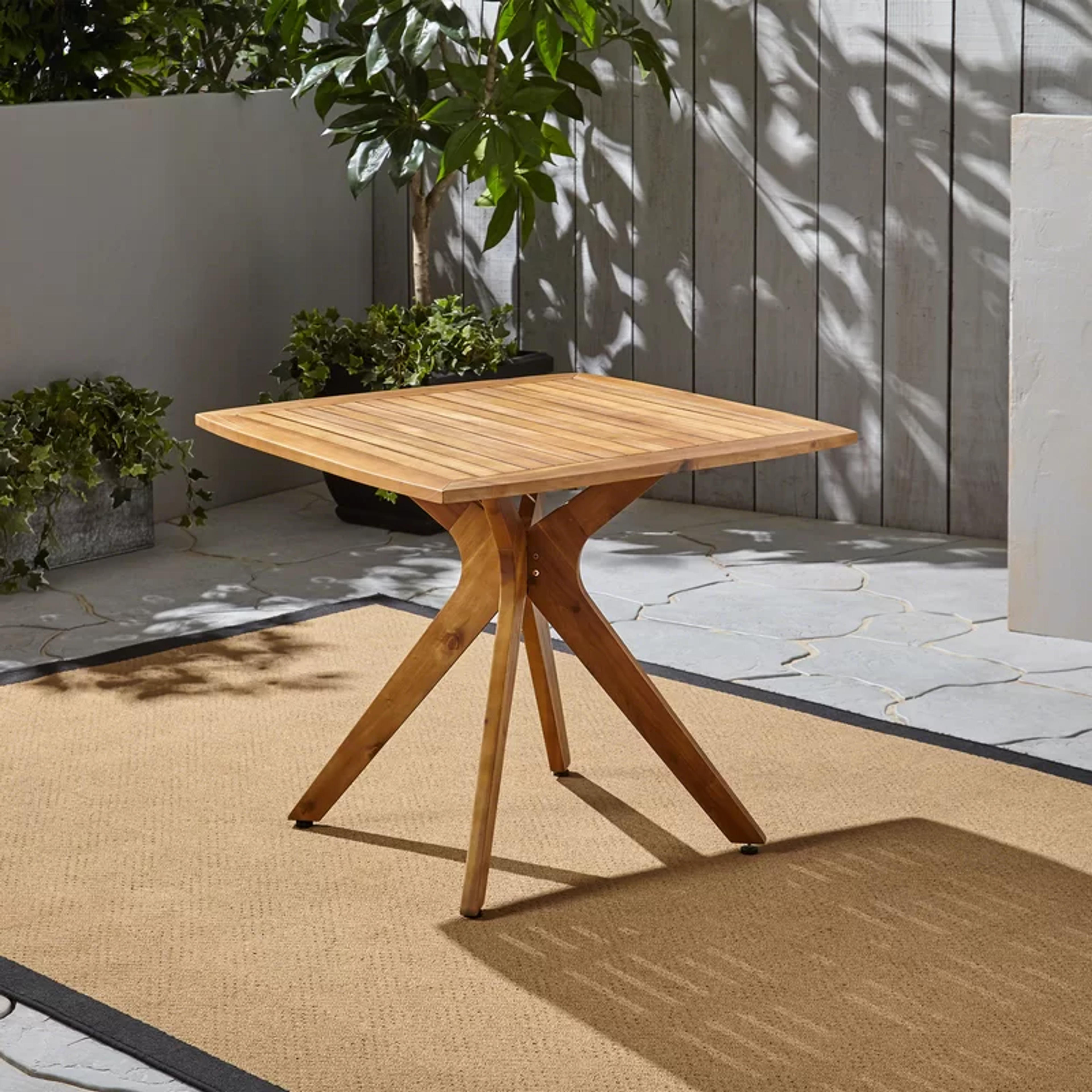 Gracie Oaks Riemer Outdoor Dining Table & Reviews | Wayfair