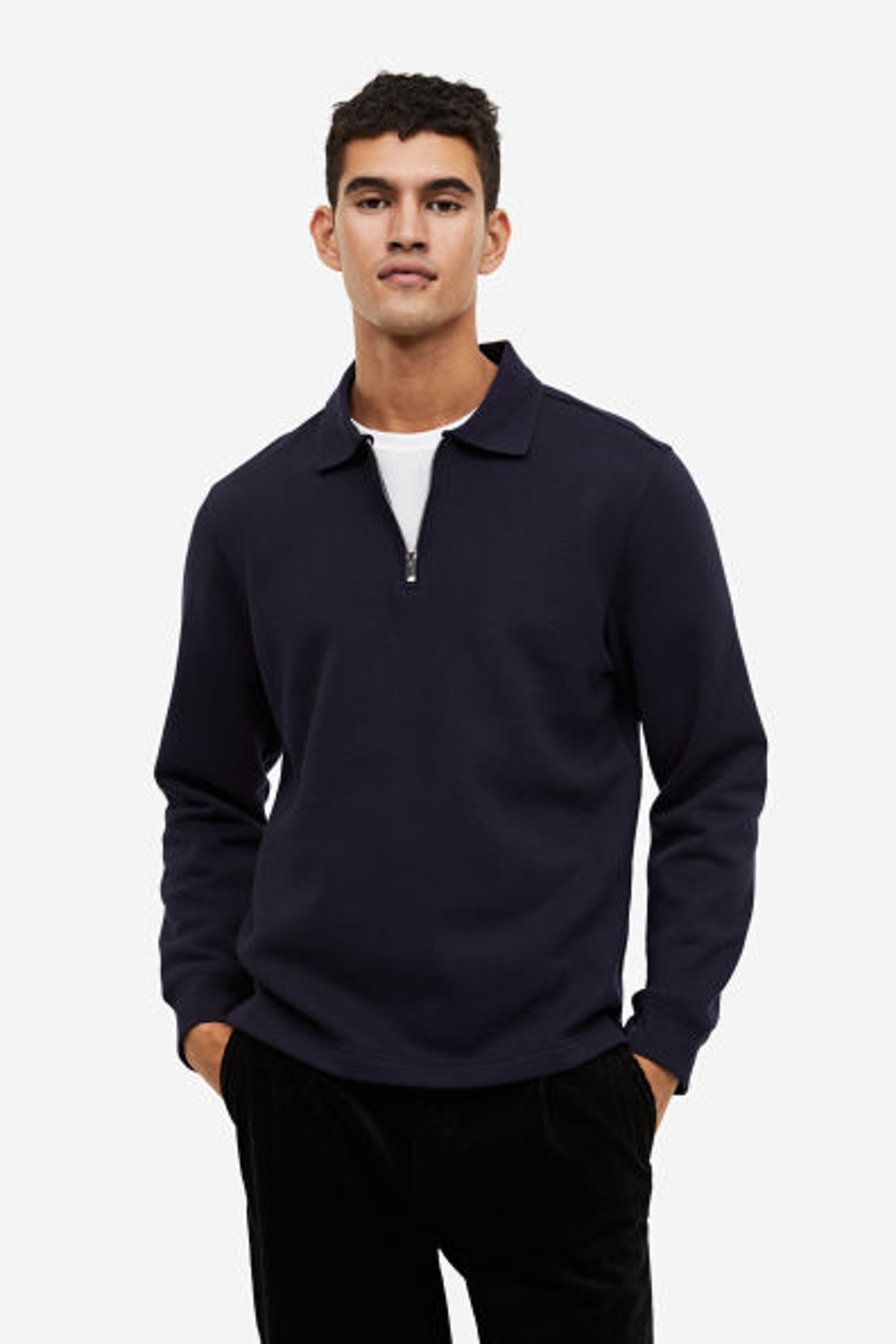 Regular Fit Polo Shirt - Navy blue - Men | H&M US