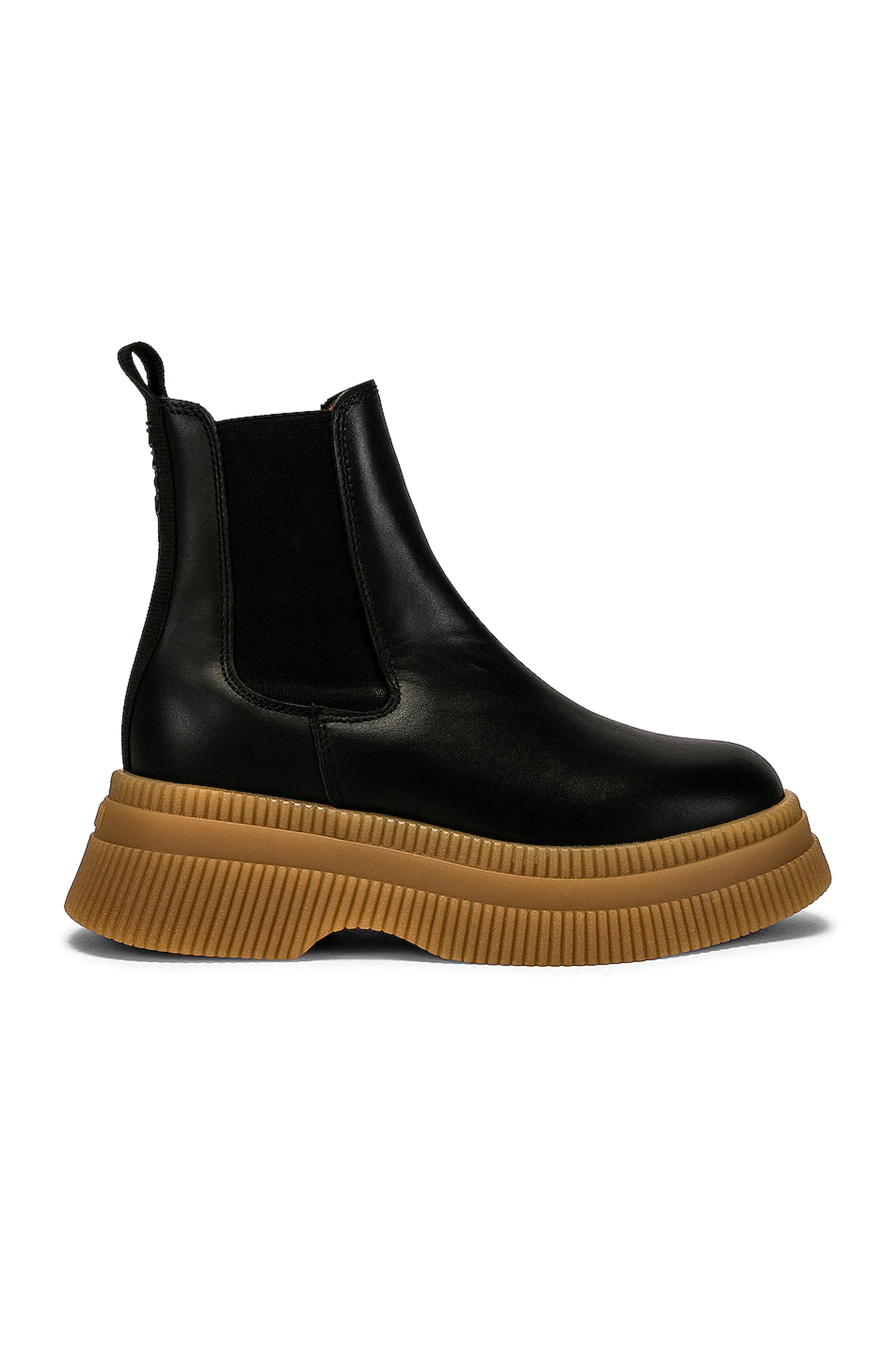 Ganni Creepers Boot in Black & Nature | FWRD