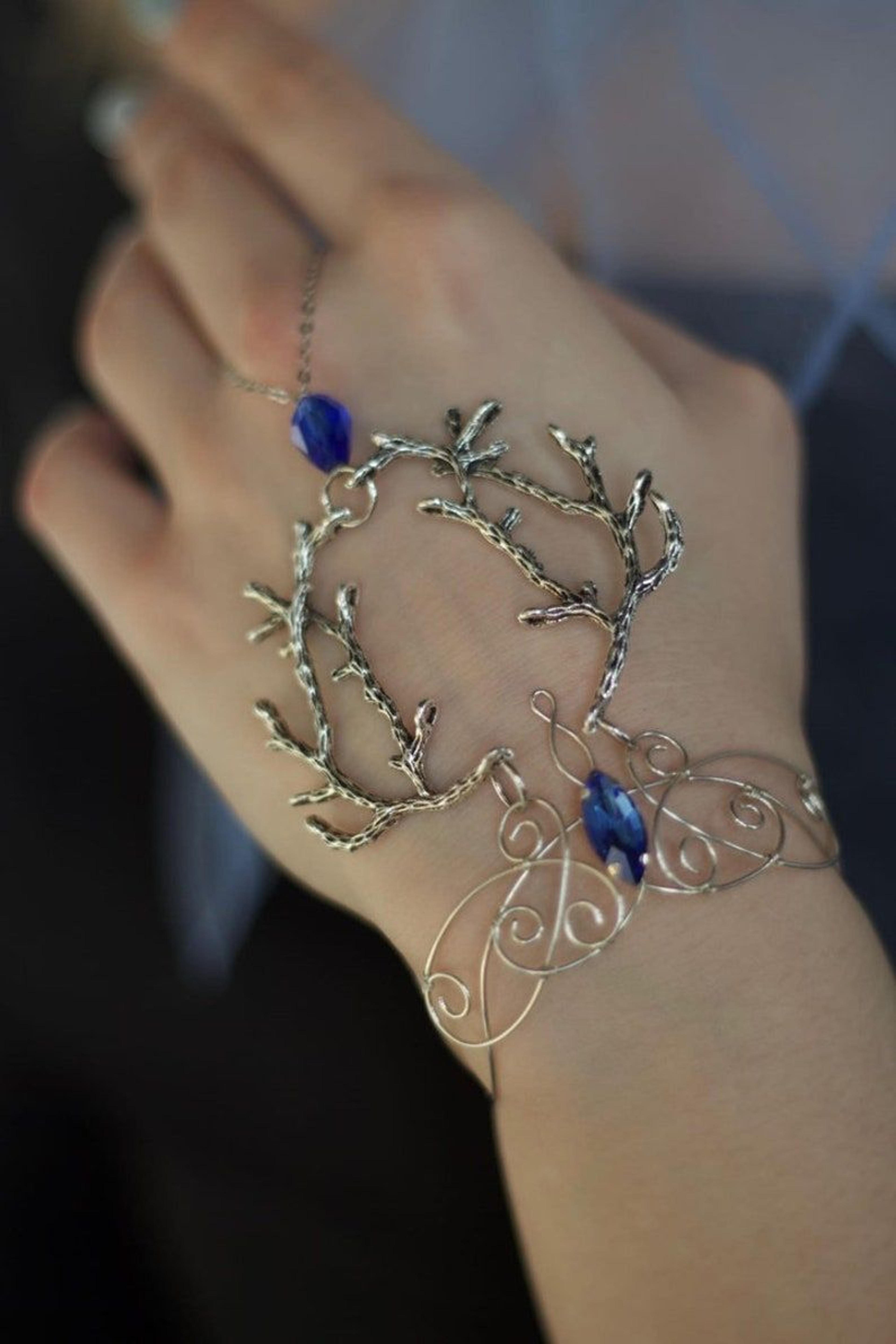 Elven bracelet | elven Jewelry ring bracelet | bracelet leaf bracelet hippie | elven bracelet steel | elf bracelet | wire wrap bracelet