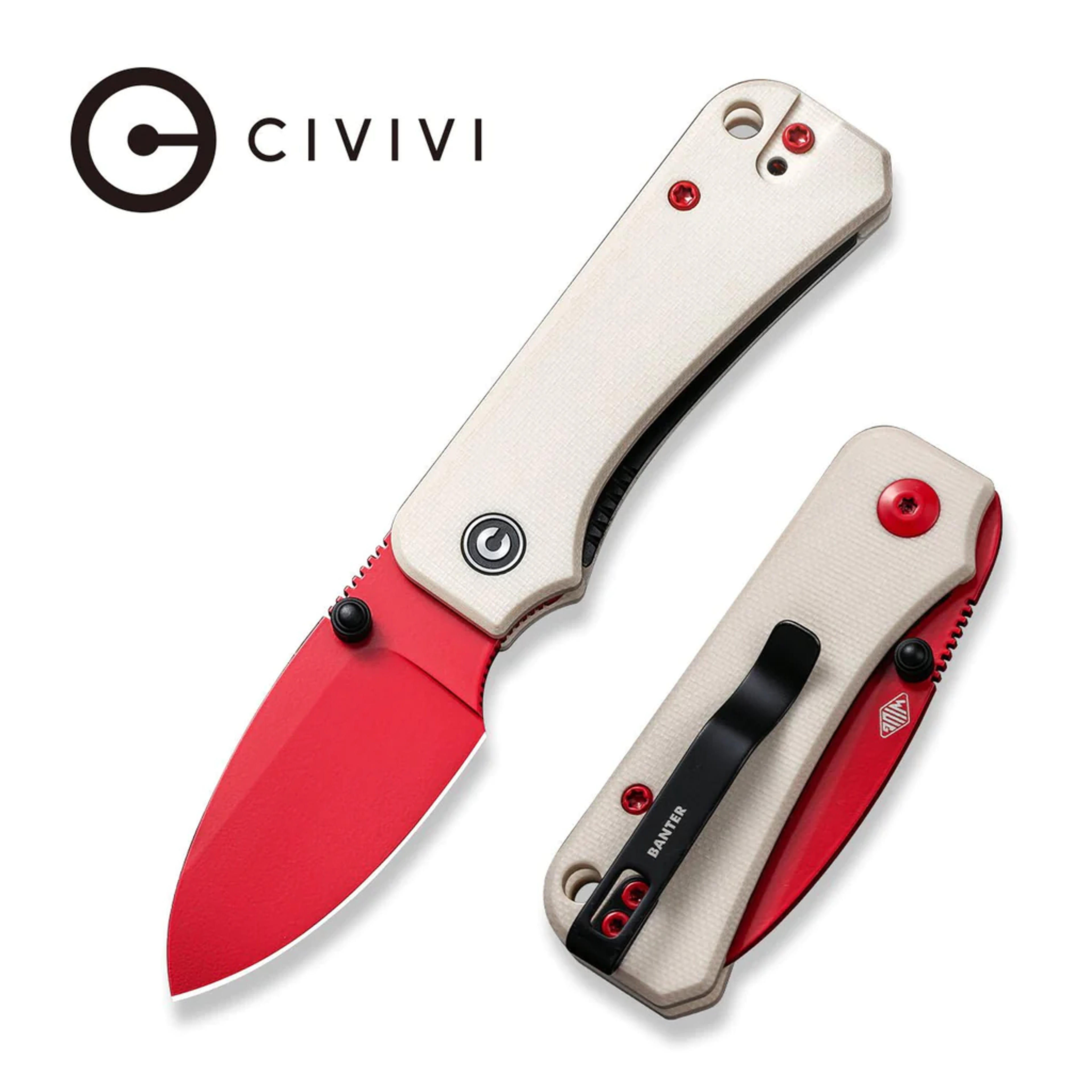 CIVIVI Baby Banter Thumb Stud Knife G10 Handle (2.34" Nitro-V Blade) C19068S-7