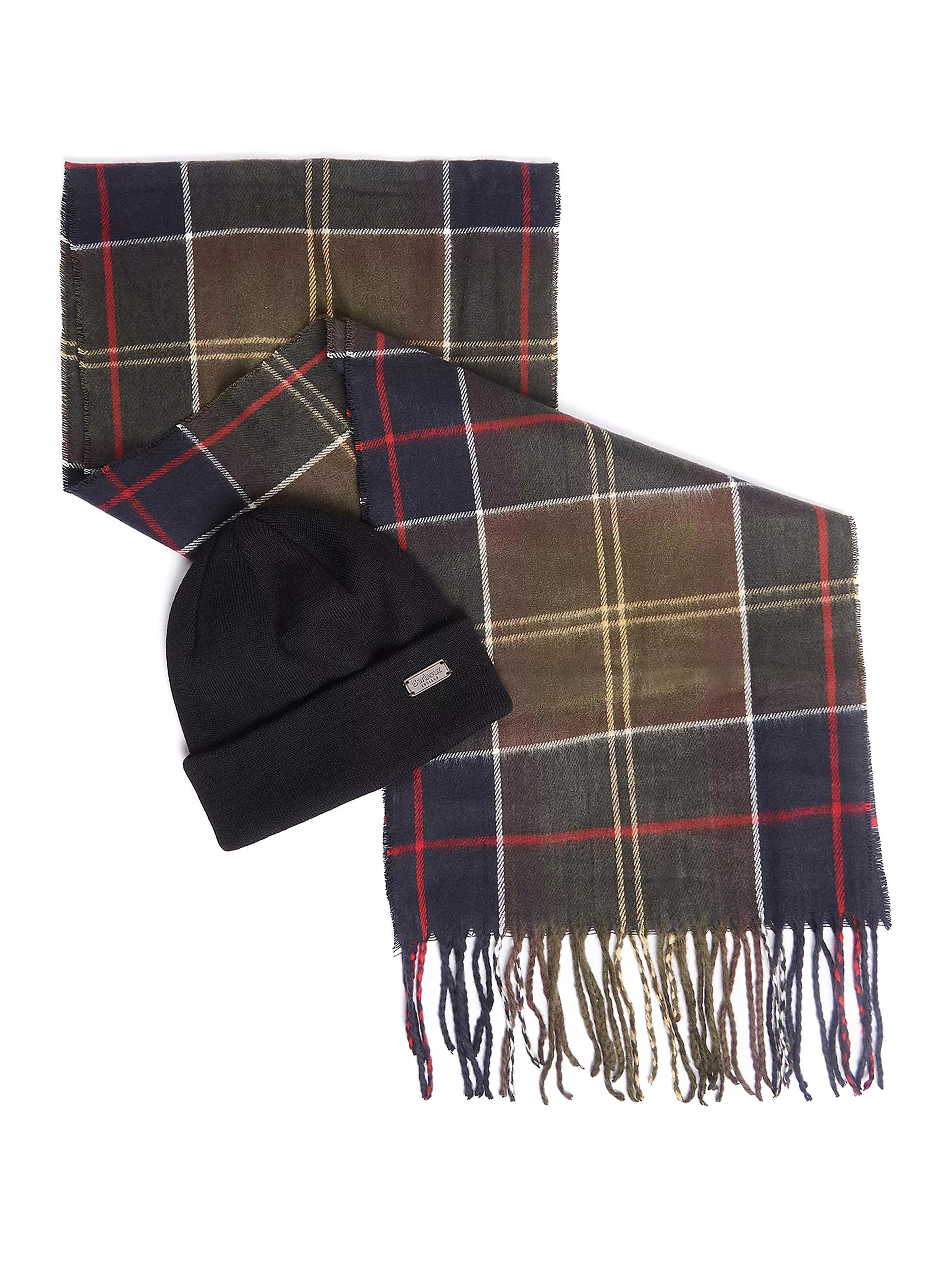 Shop Barbour Swinton & Galingale Scarf & Beanie Gift Set | Saks Fifth Avenue