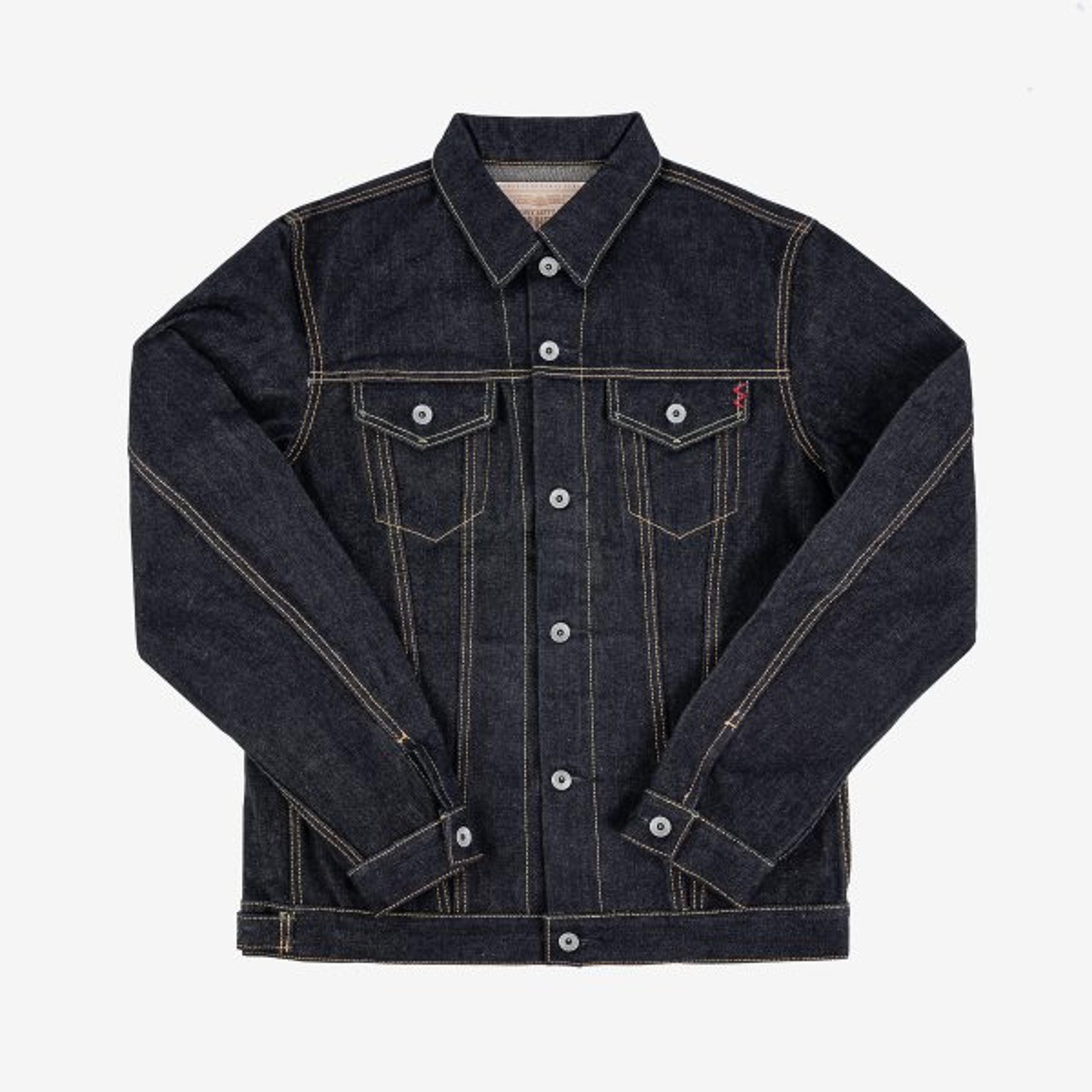 19oz Left-Hand Twill Selvedge Denim Type III Jacket - Indigo