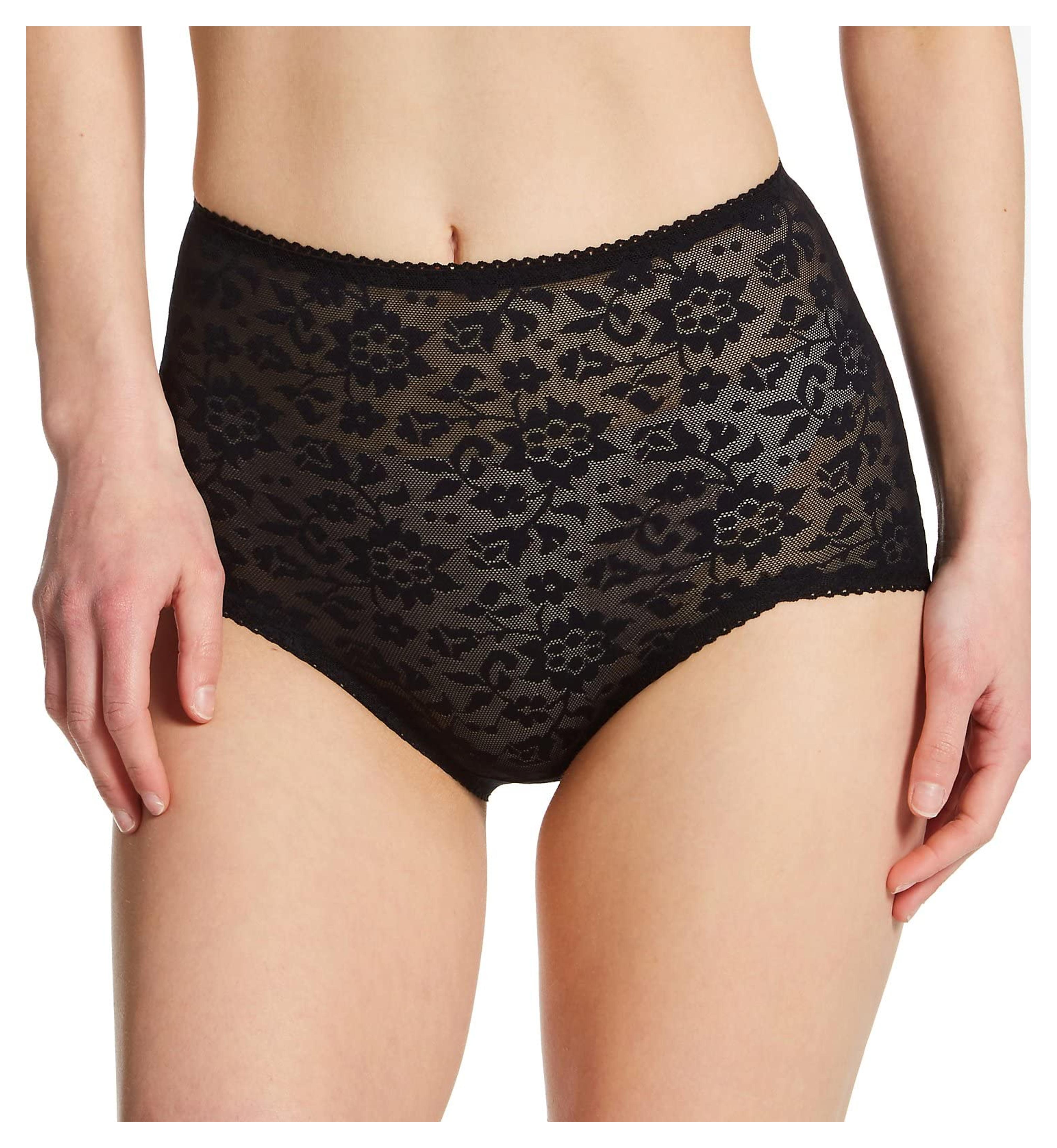 Rago Women's V Leg Extra Firm Control Brief Panty 34 Black