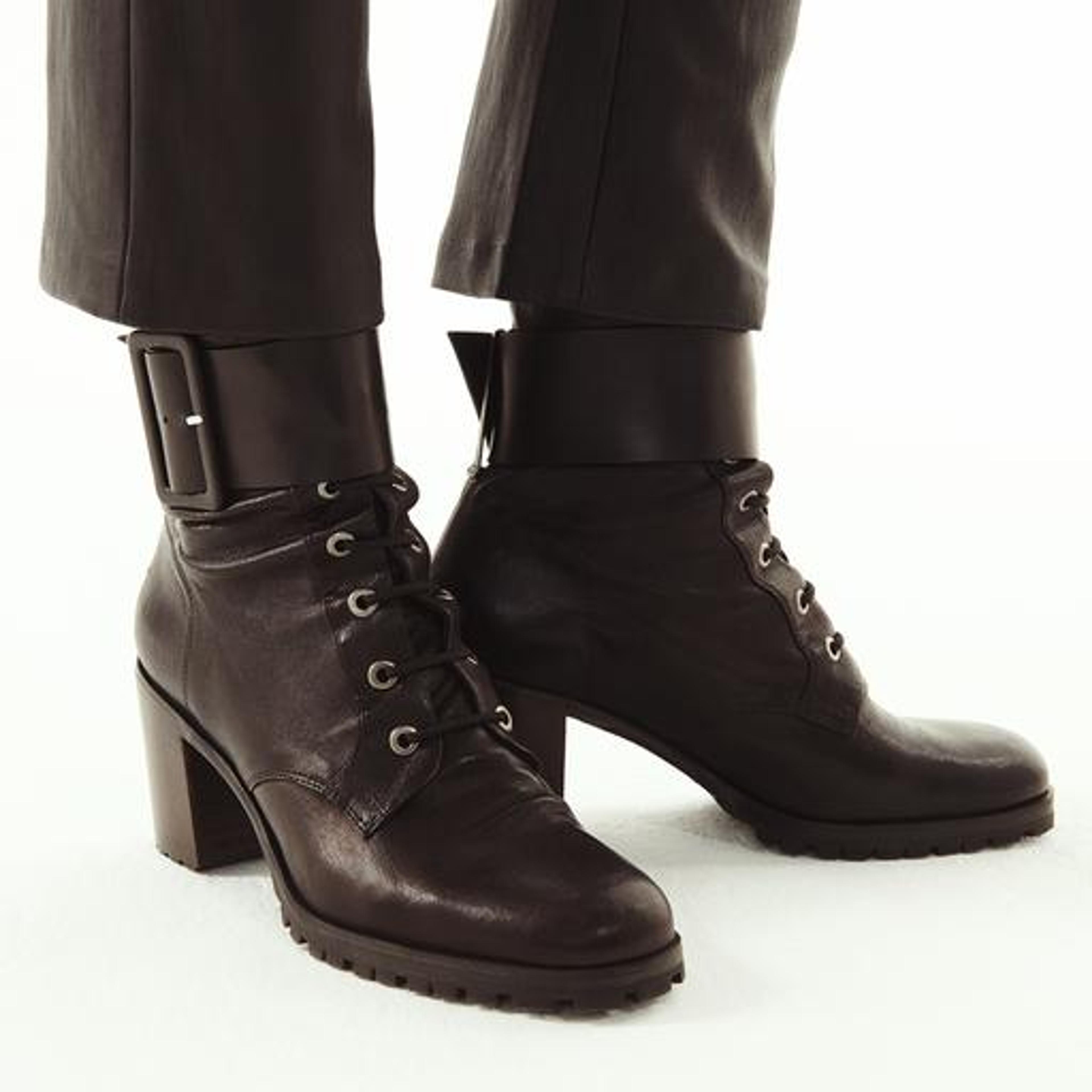 Mash 21 | Boots rangers en cuir stretch