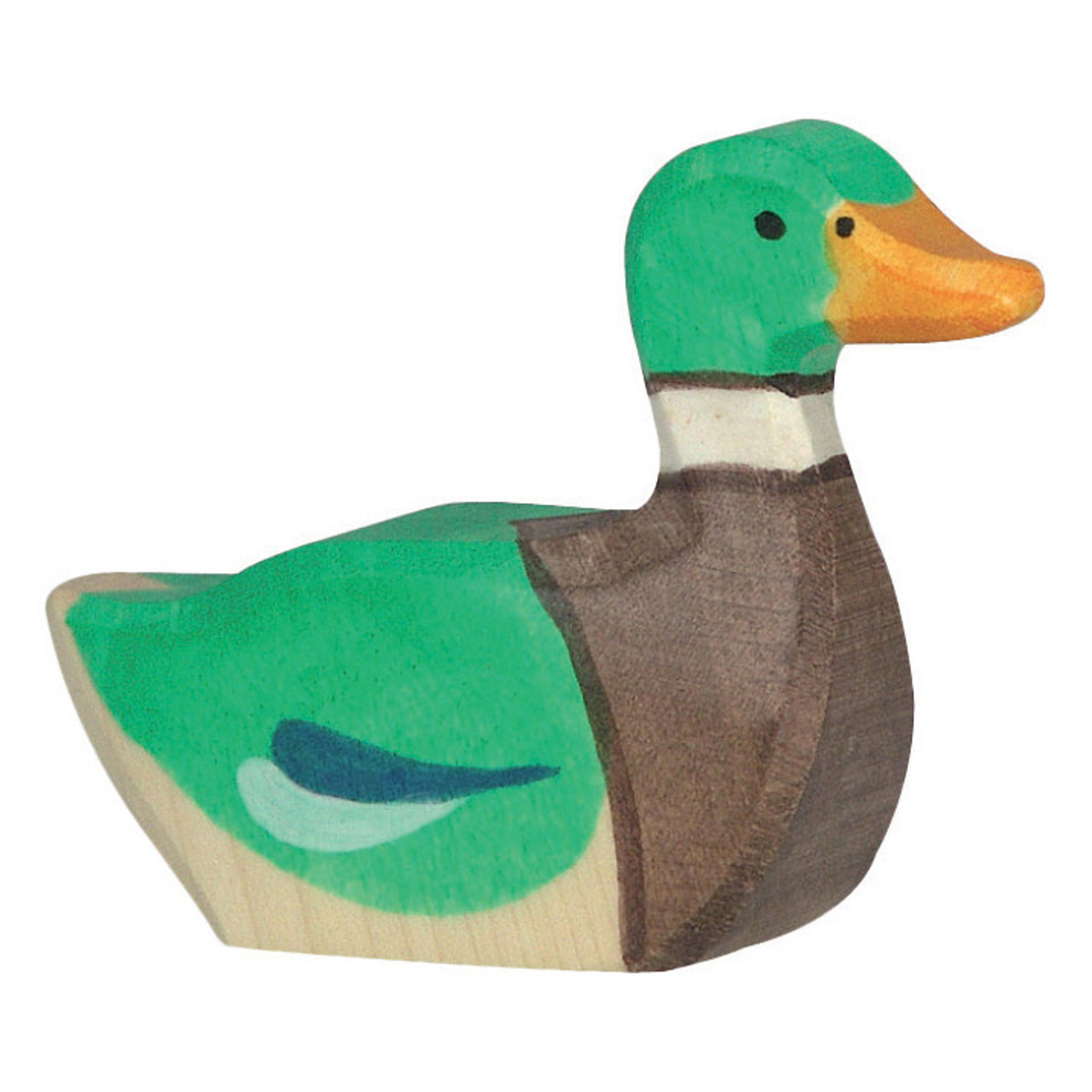 Holztiger - Duck wooden figurine - Green | Smallable