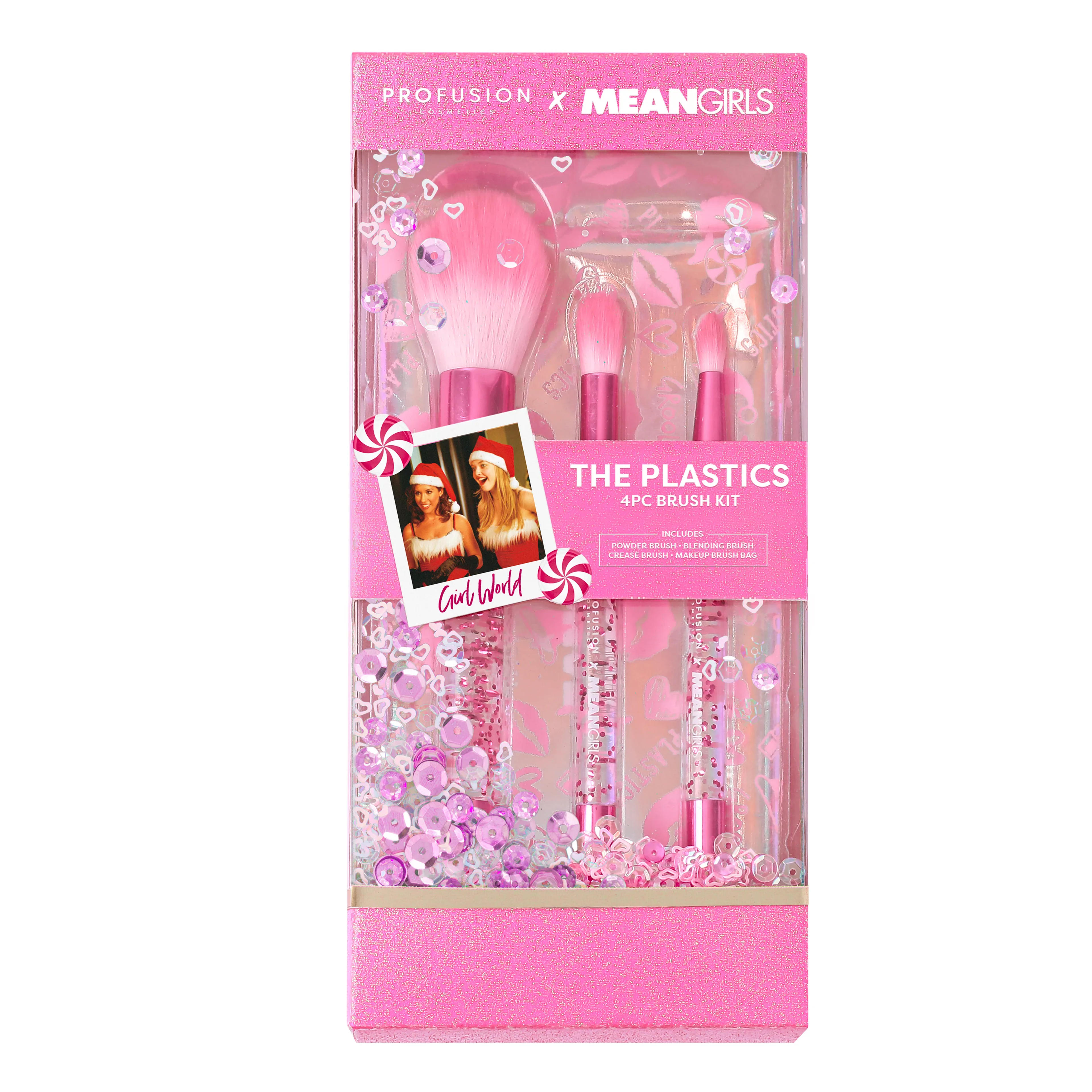 Mean Girls Holiday | The Plastics 4pc Bag & Brush Set