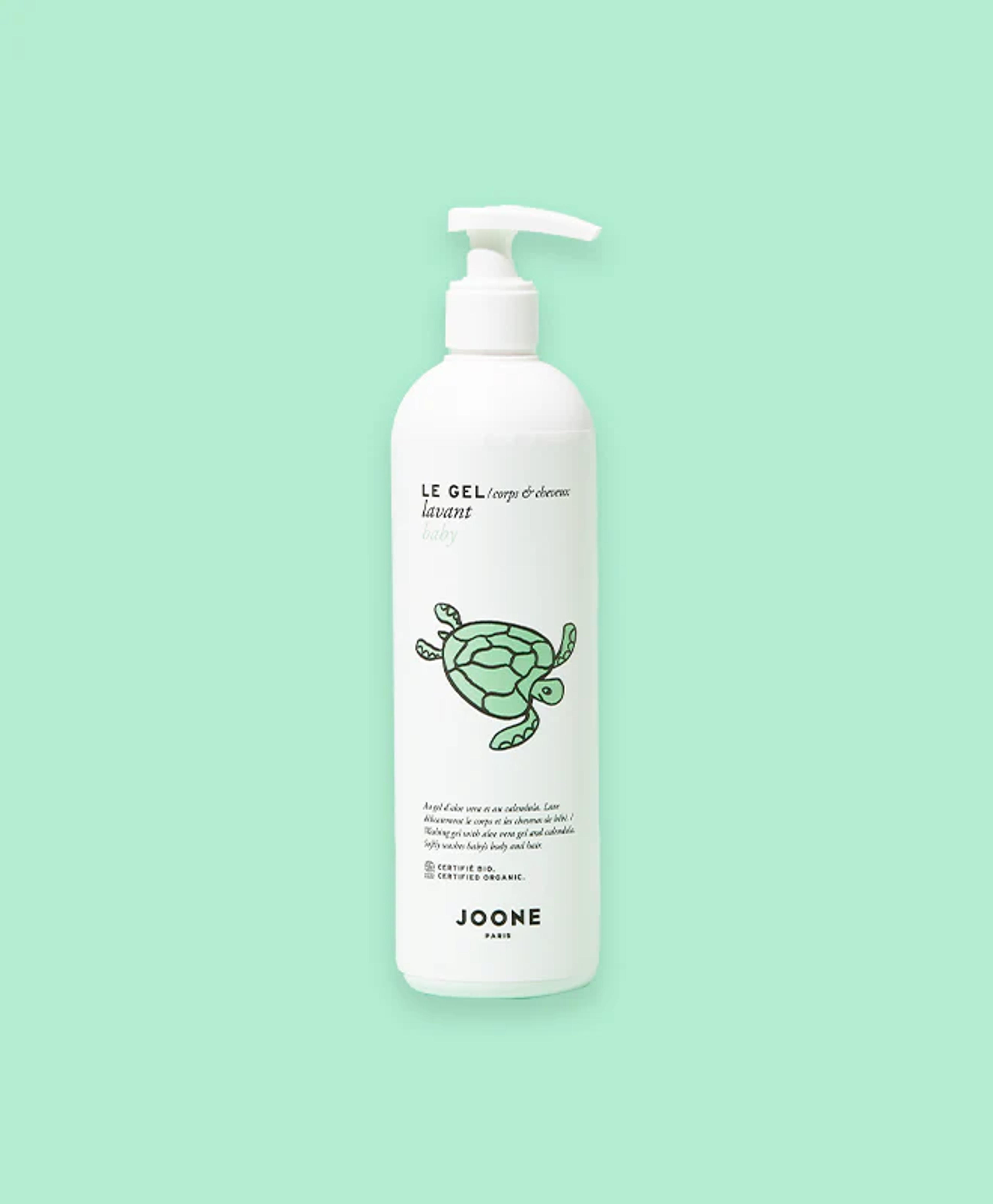 Discover the certified organic 3 in 1 gel cleanser for baby - JOONE