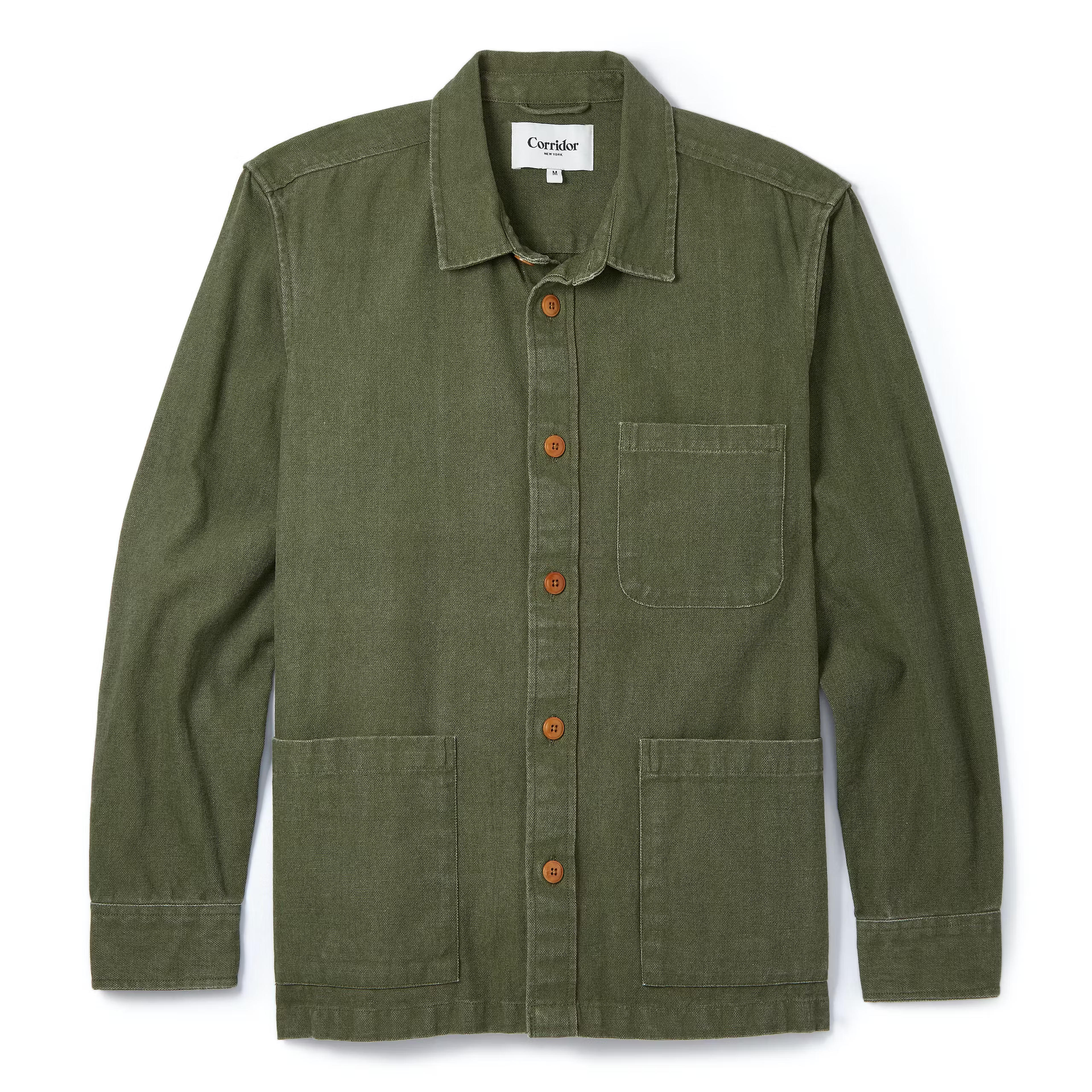 Corridor Nyc | Duck Dye Overshirt | Army | Size: XL | Shirt-Jackets | Outerwear