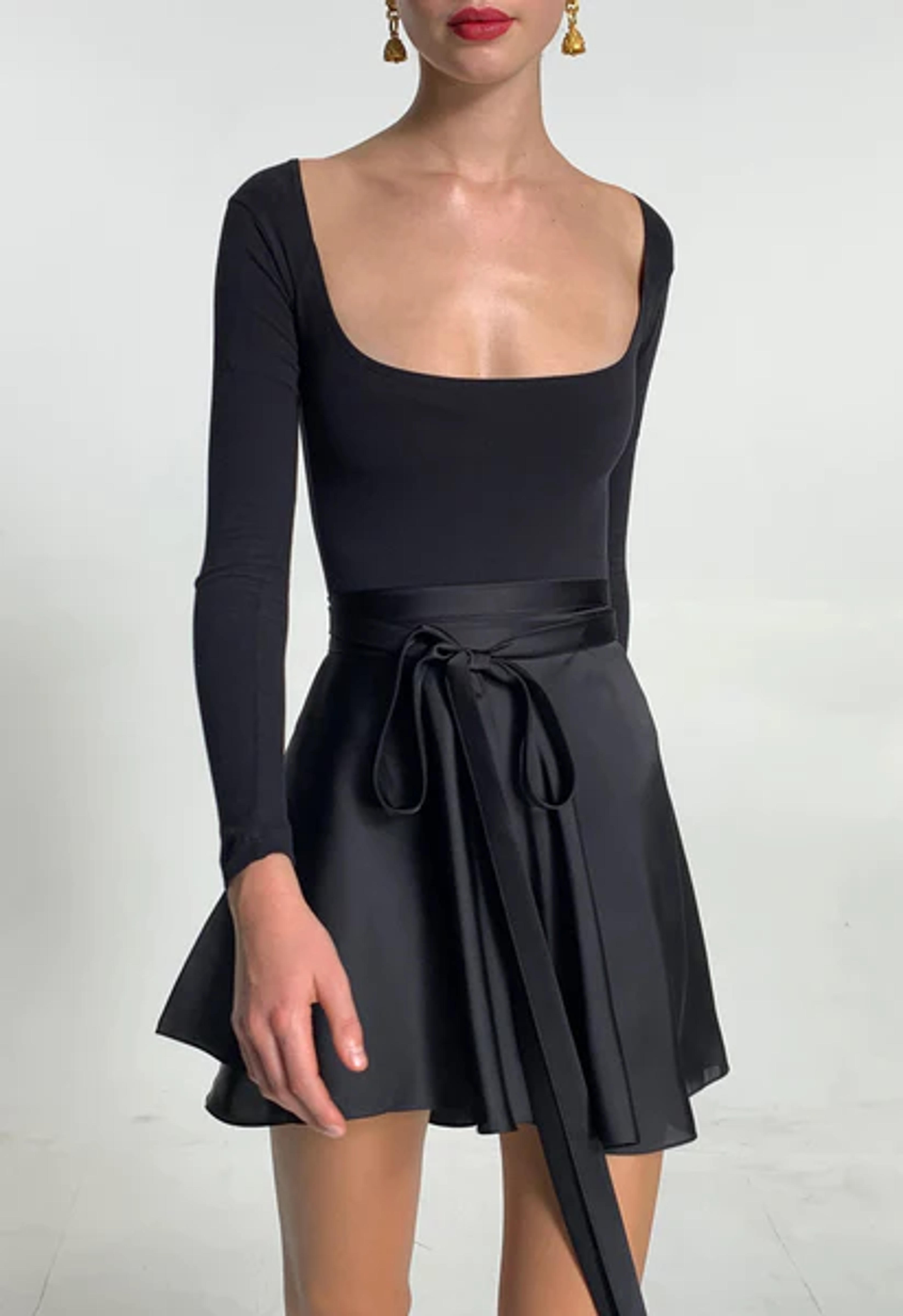 BALLERINA WRAP SKIRT BLACK