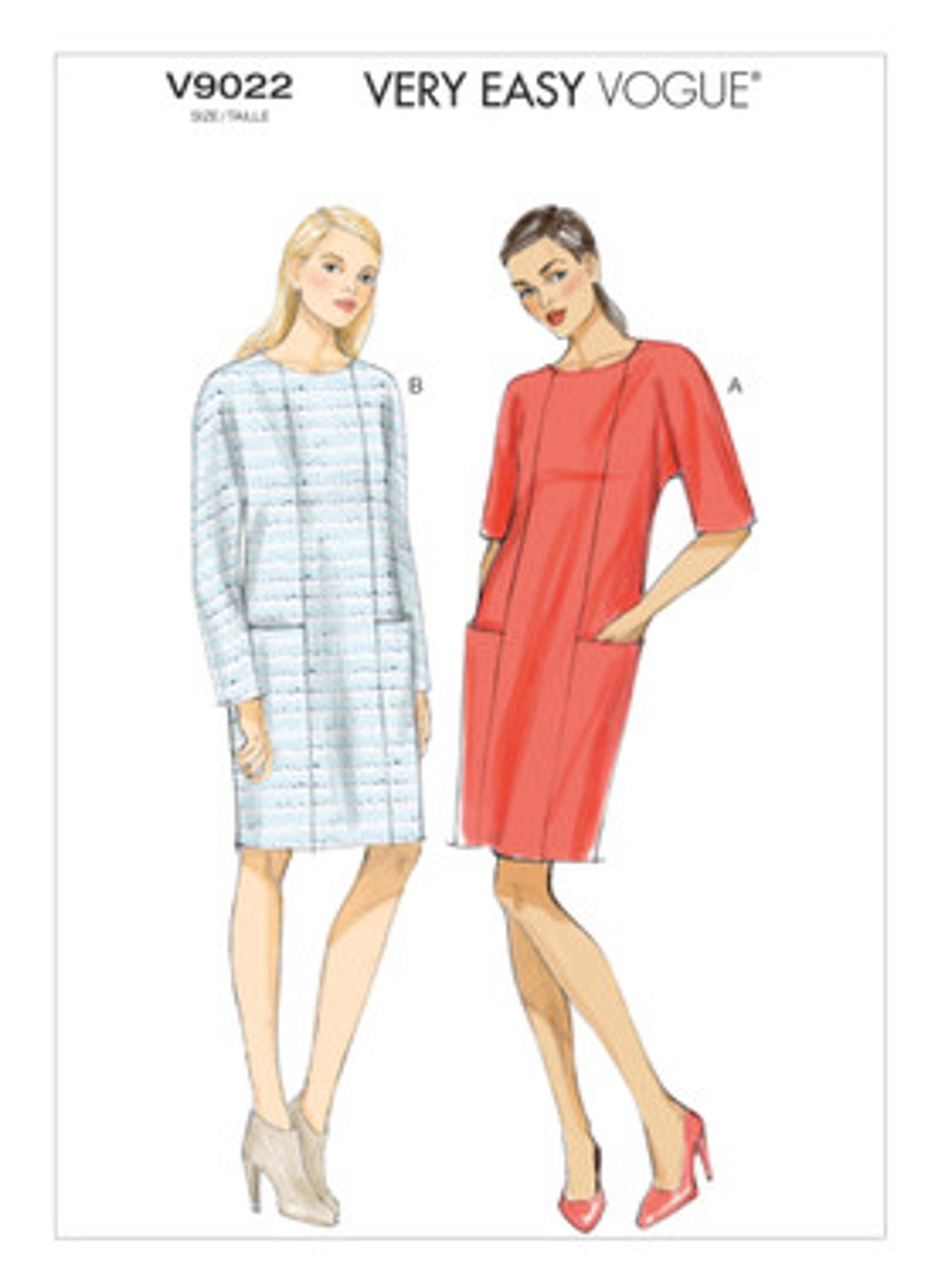 V9022 | Misses' Dolman Sleeve Dresses | Vogue Patterns