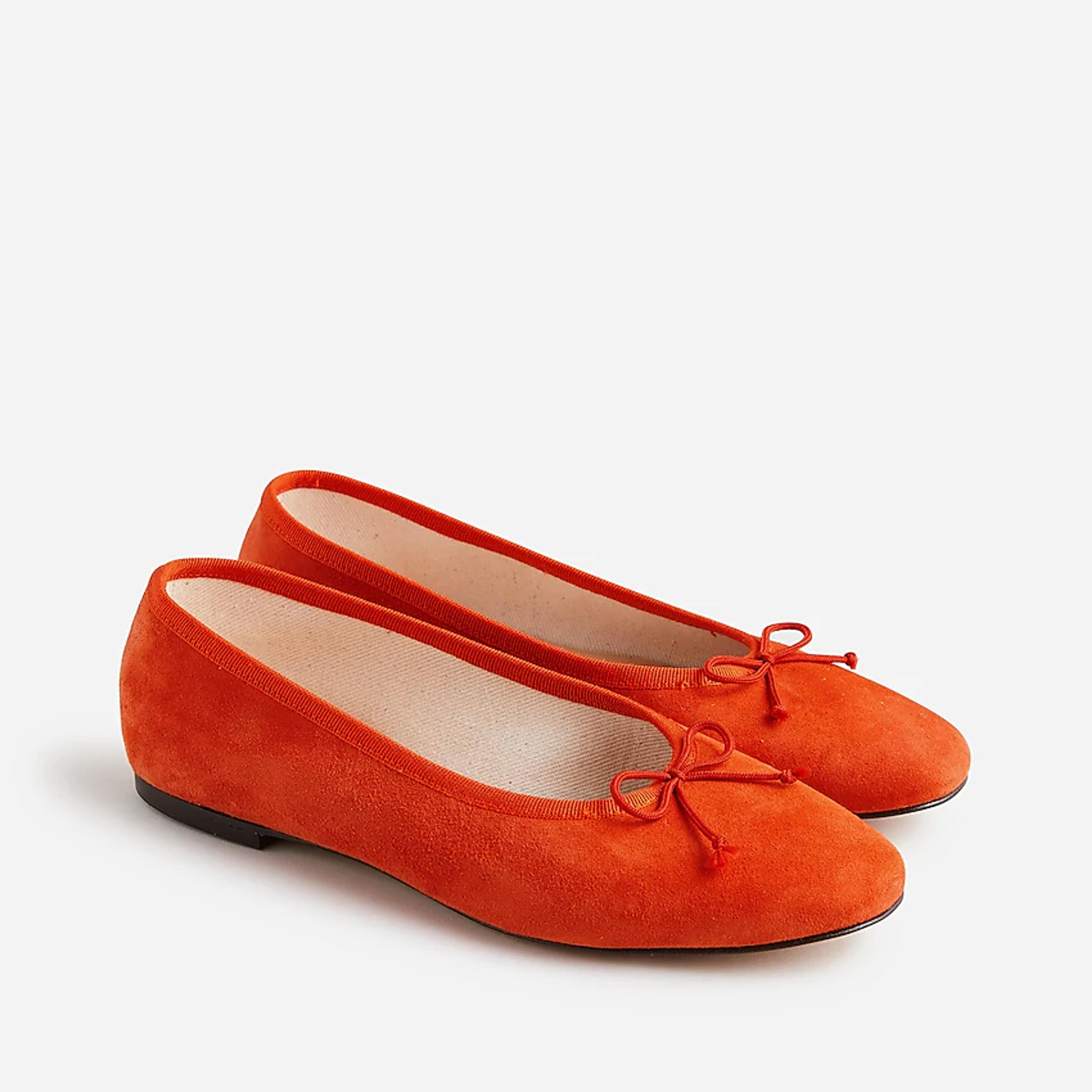 J.Crew: Zoe Ballet Flats In Suede For Women