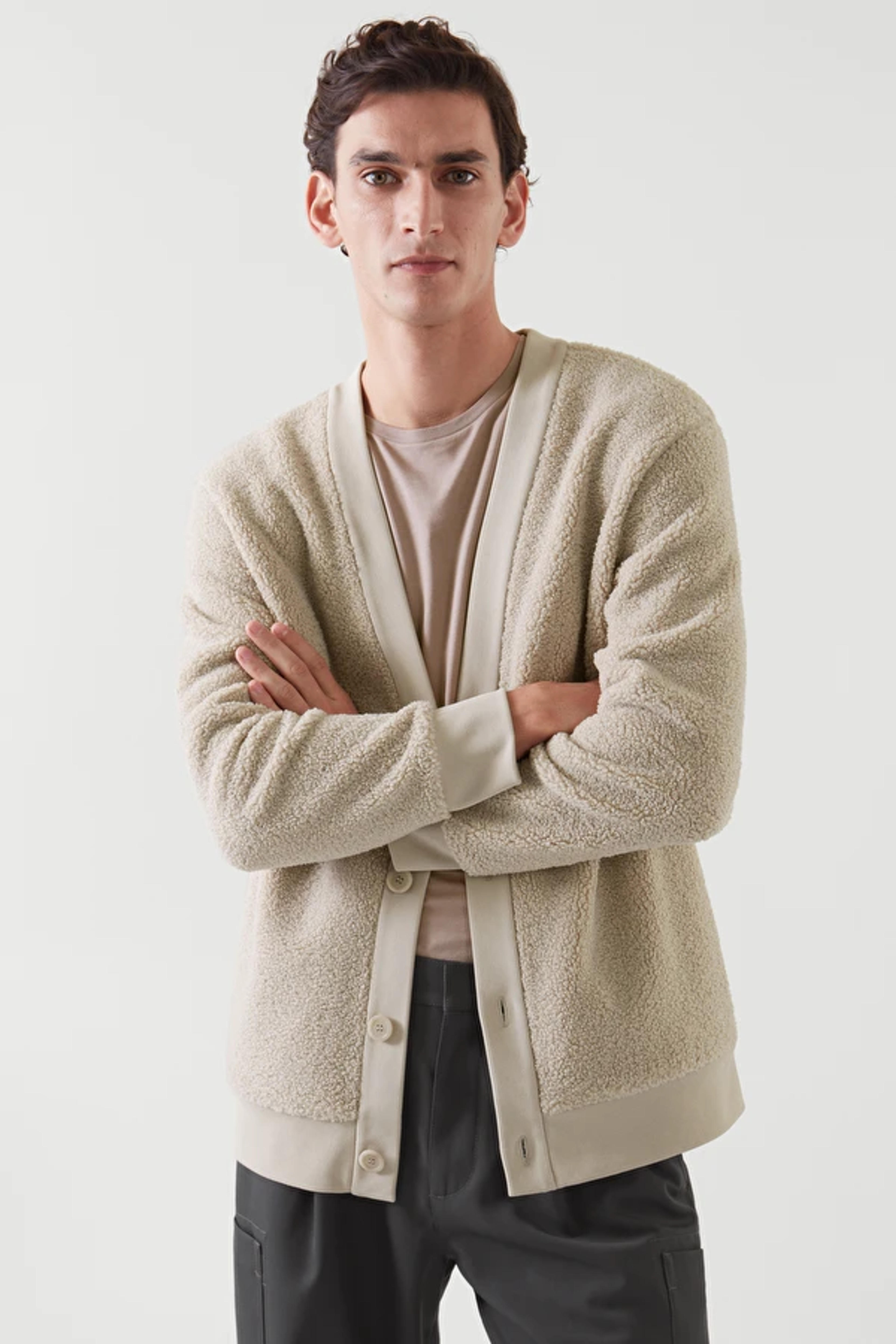 TEDDY CARDIGAN - Beige - Cardigans - COS GB