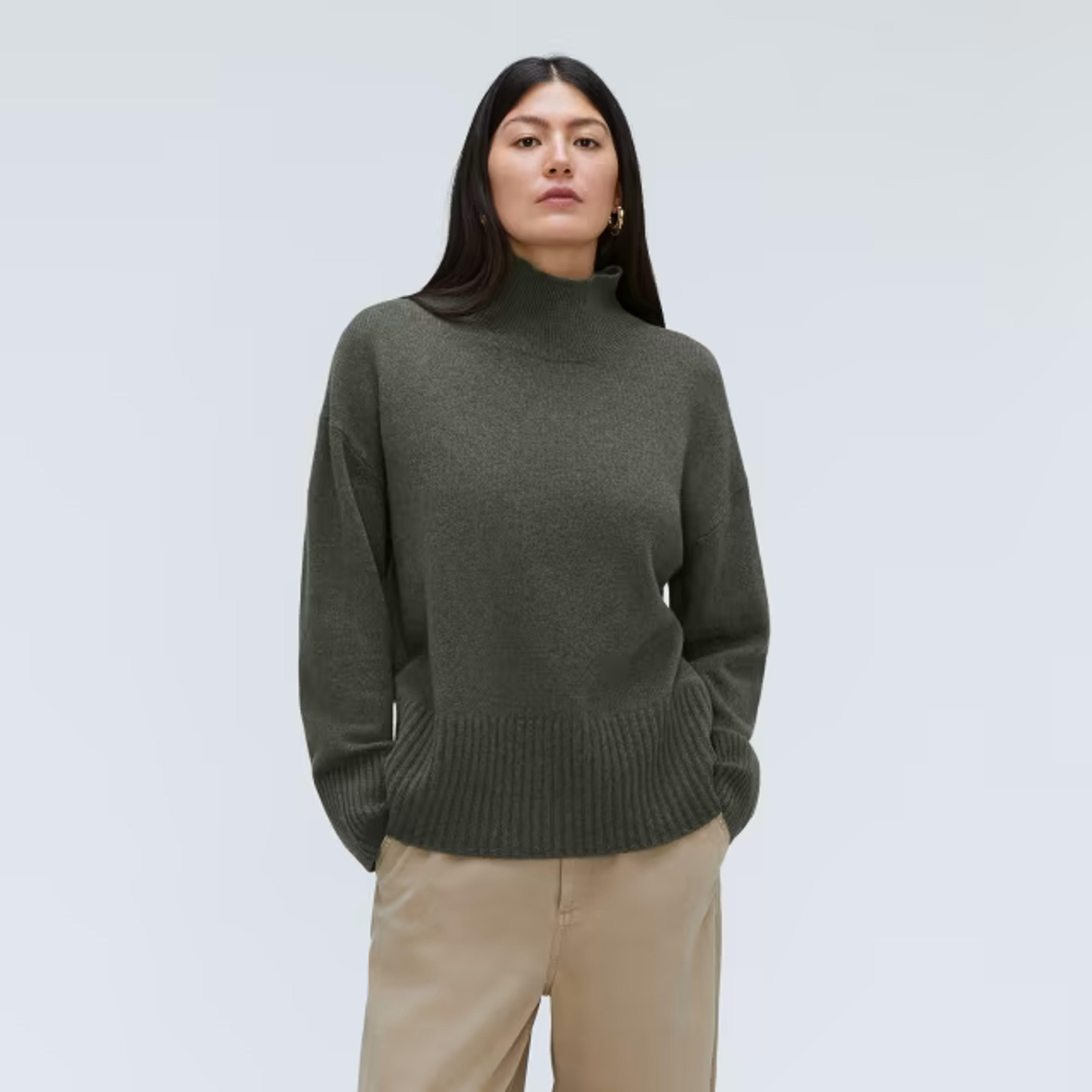 The ReCashmere® Oversized Turtleneck Kambaba – Everlane