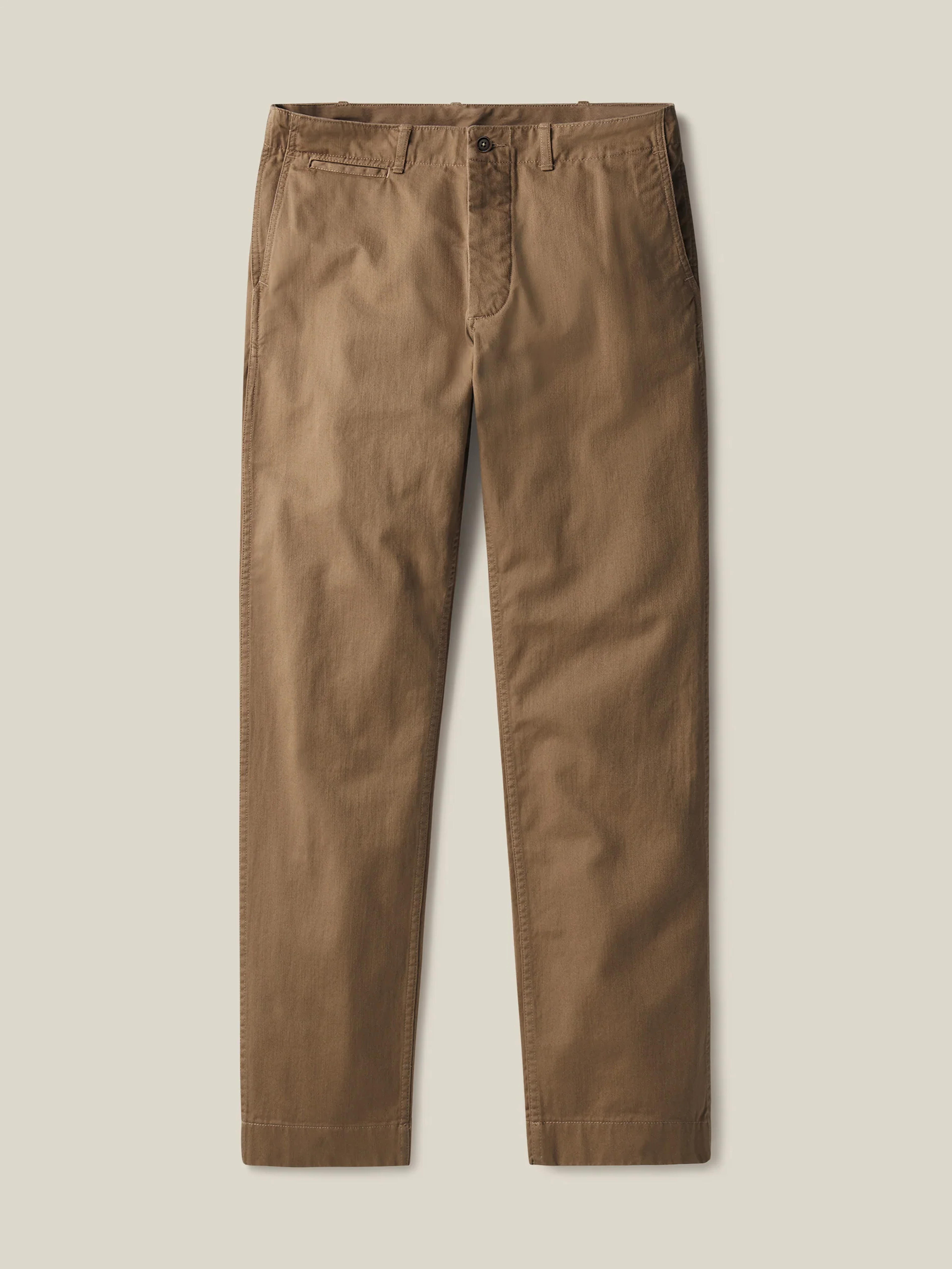 Walnut Slub Twill Maverick Slim Officer Pant – Buck Mason