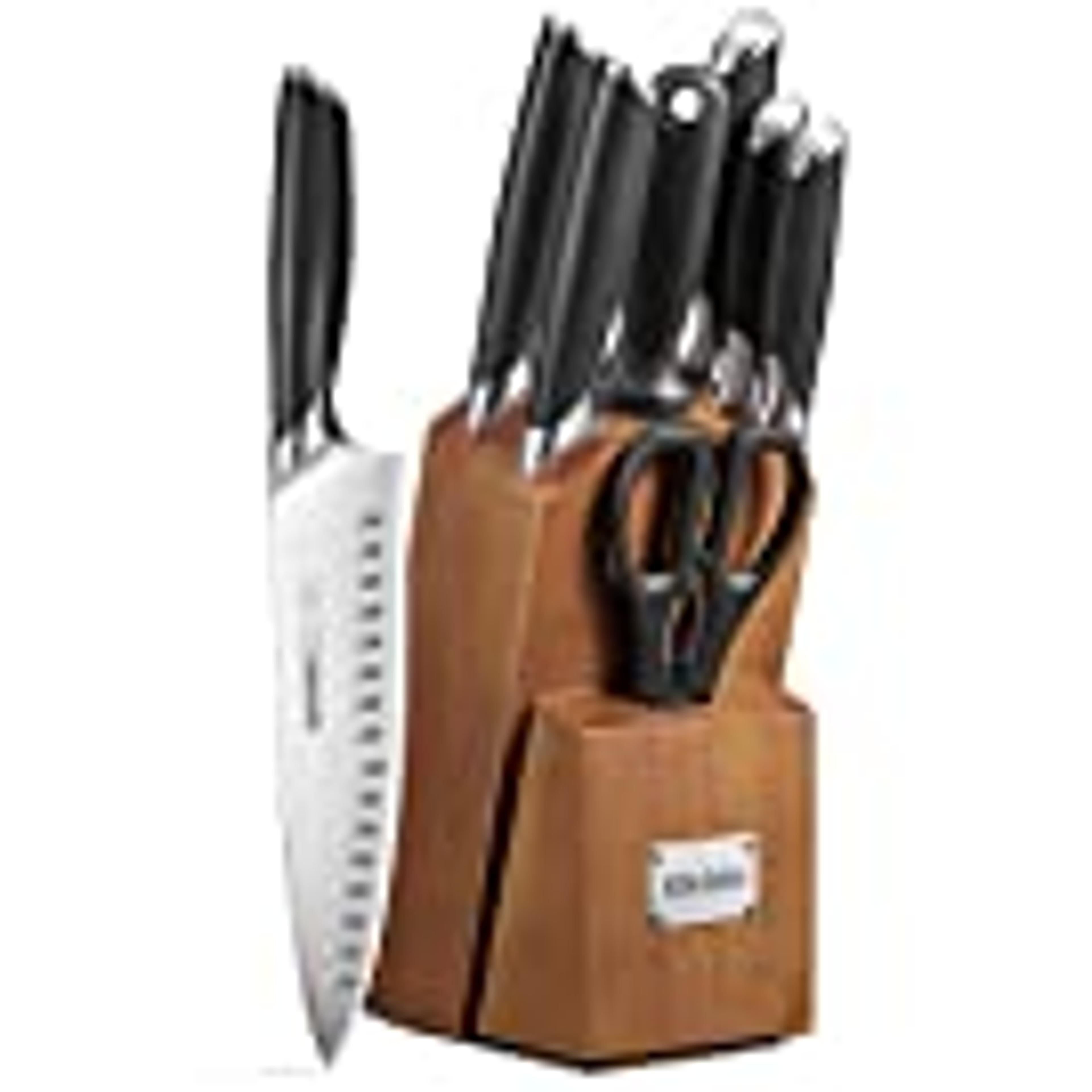 Knipan Set Coltelli da Cucina Professionali 8 Pezzi, Set Coltelli in Acciaio Inossidabile, Ceppo Coltelli Professionali con Blocco in Legno, Coltelli per Frutta e Verdura : Amazon.it: Casa e cucina