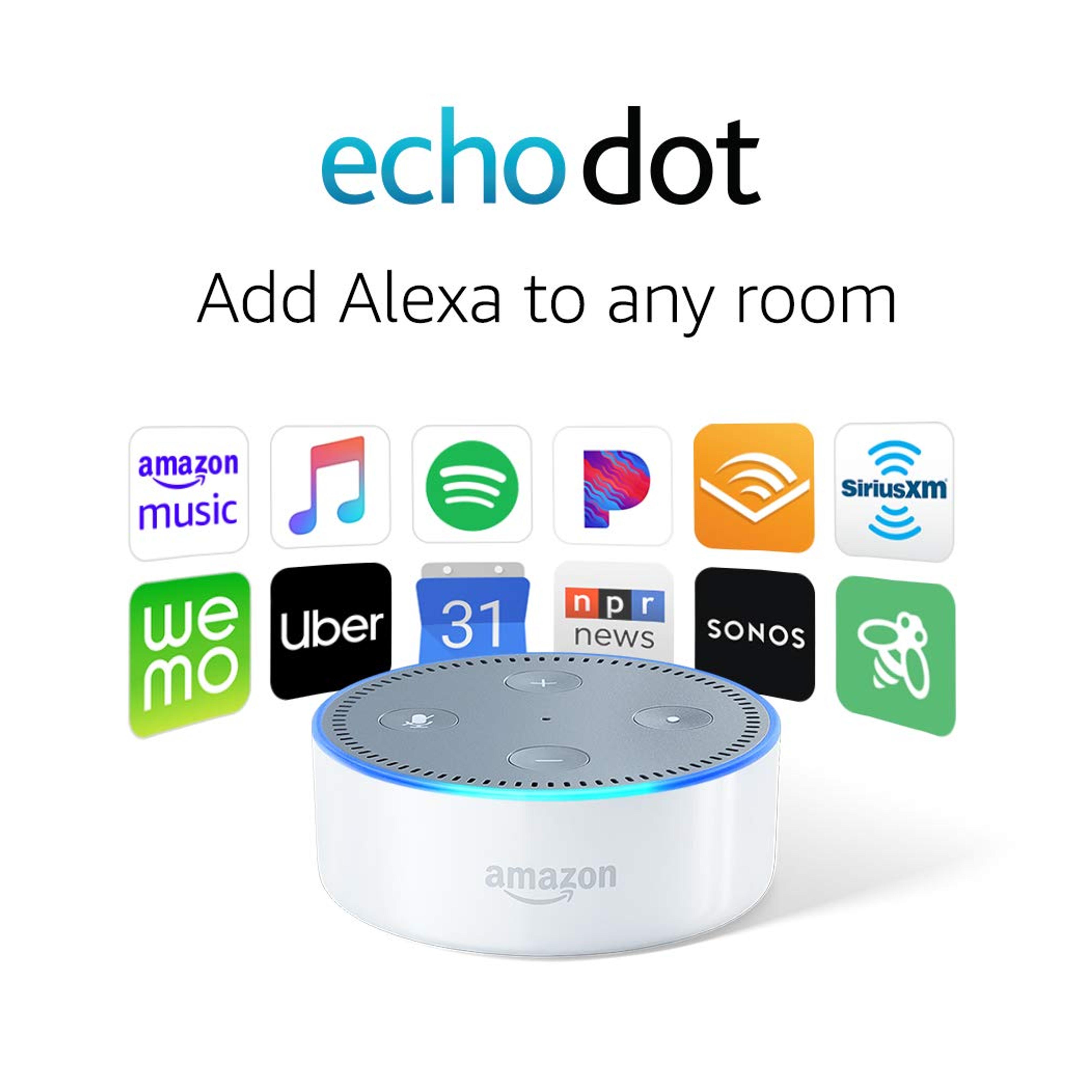 All-New Echo Dot (2nd Generation) - White