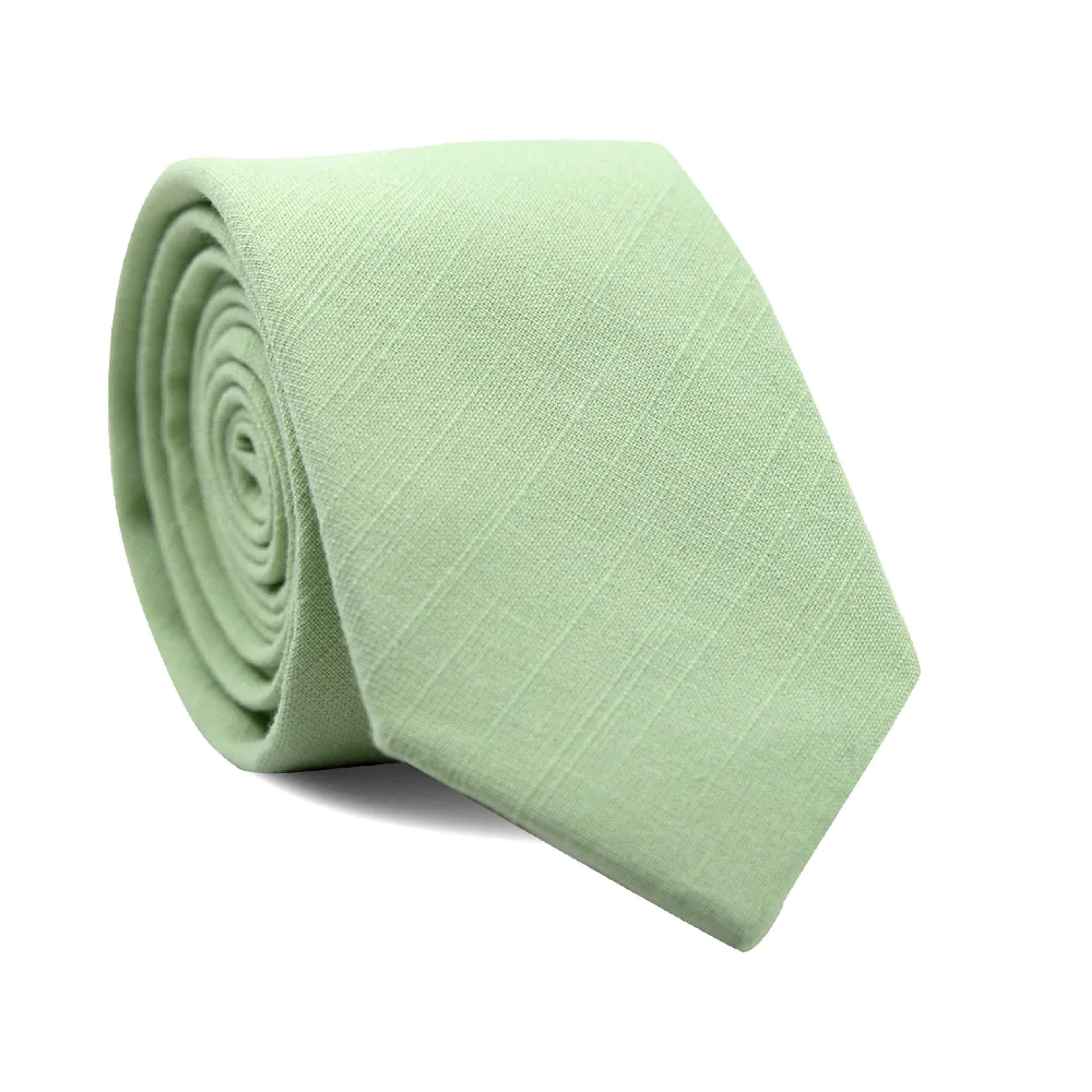 DAZI - Seafoam - Solid Skinny Tie