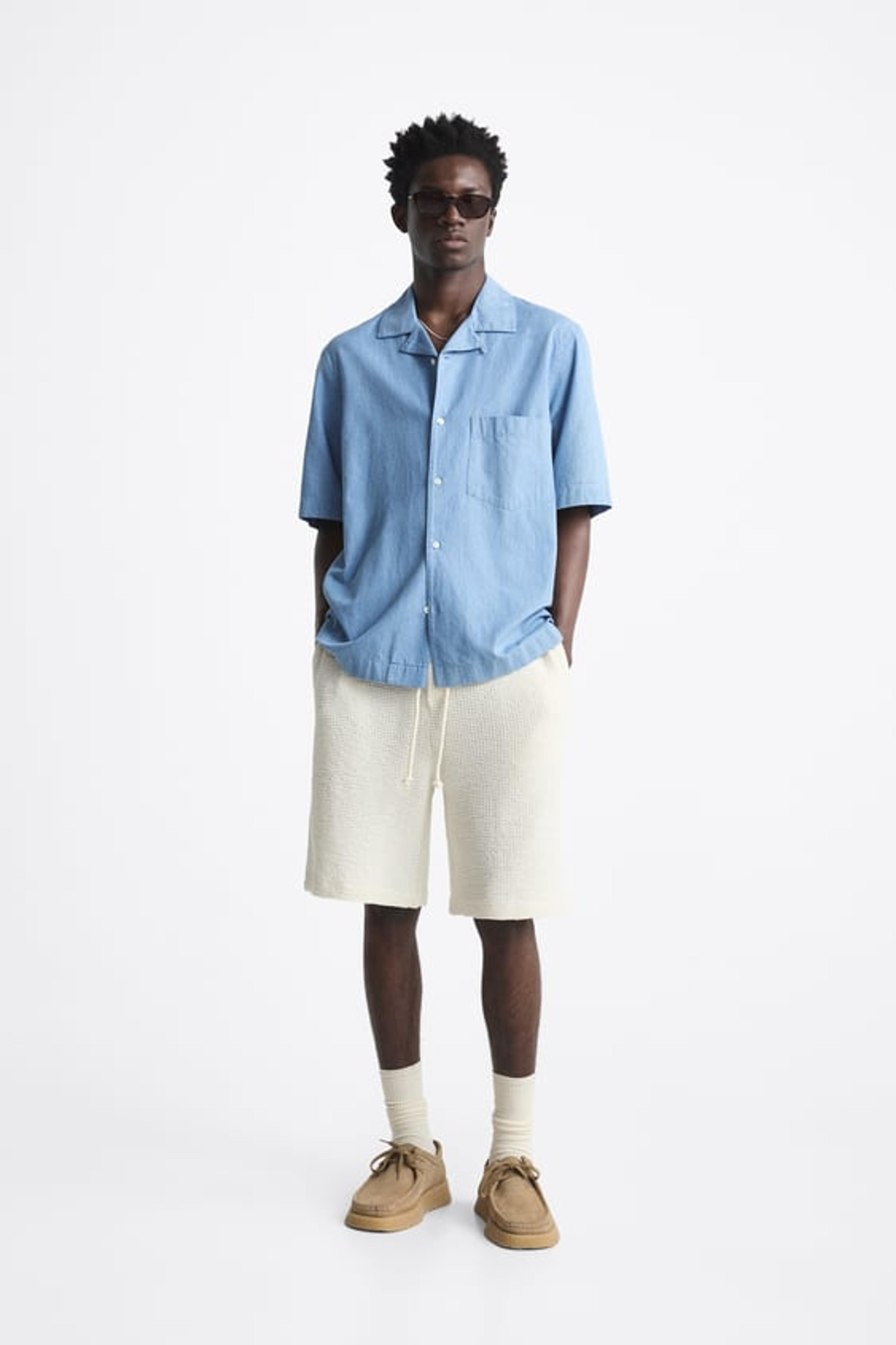 STRUCTURED SHORTS - Ecru | ZARA United States