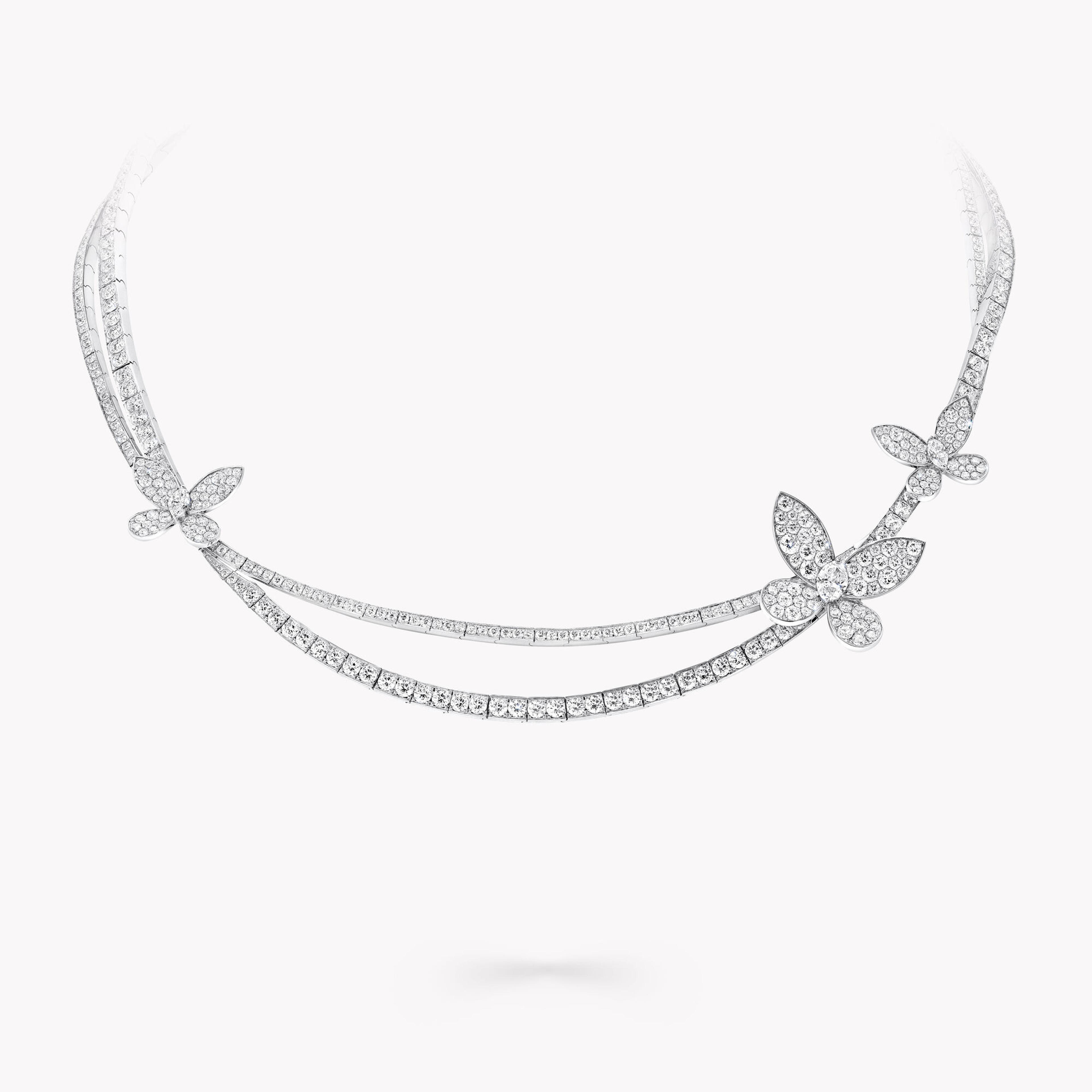 Pavé Butterfly Diamond Necklace