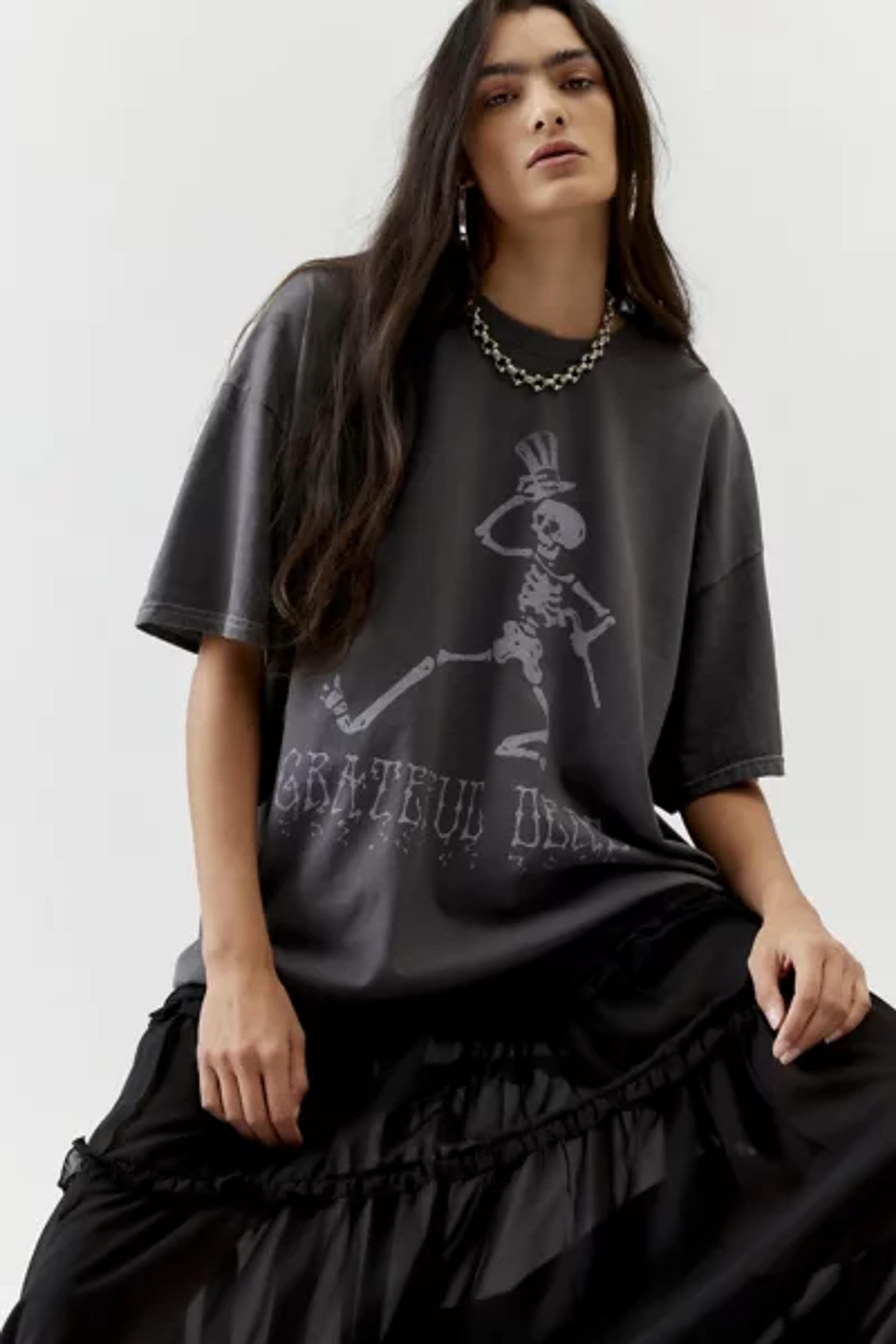 Grateful Dead Skeleton T-Shirt Dress