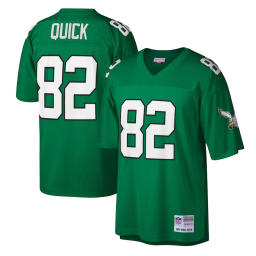 Men's Philadelphia Eagles Mike Quick Mitchell & Ness Kelly Green Legacy Replica Jersey