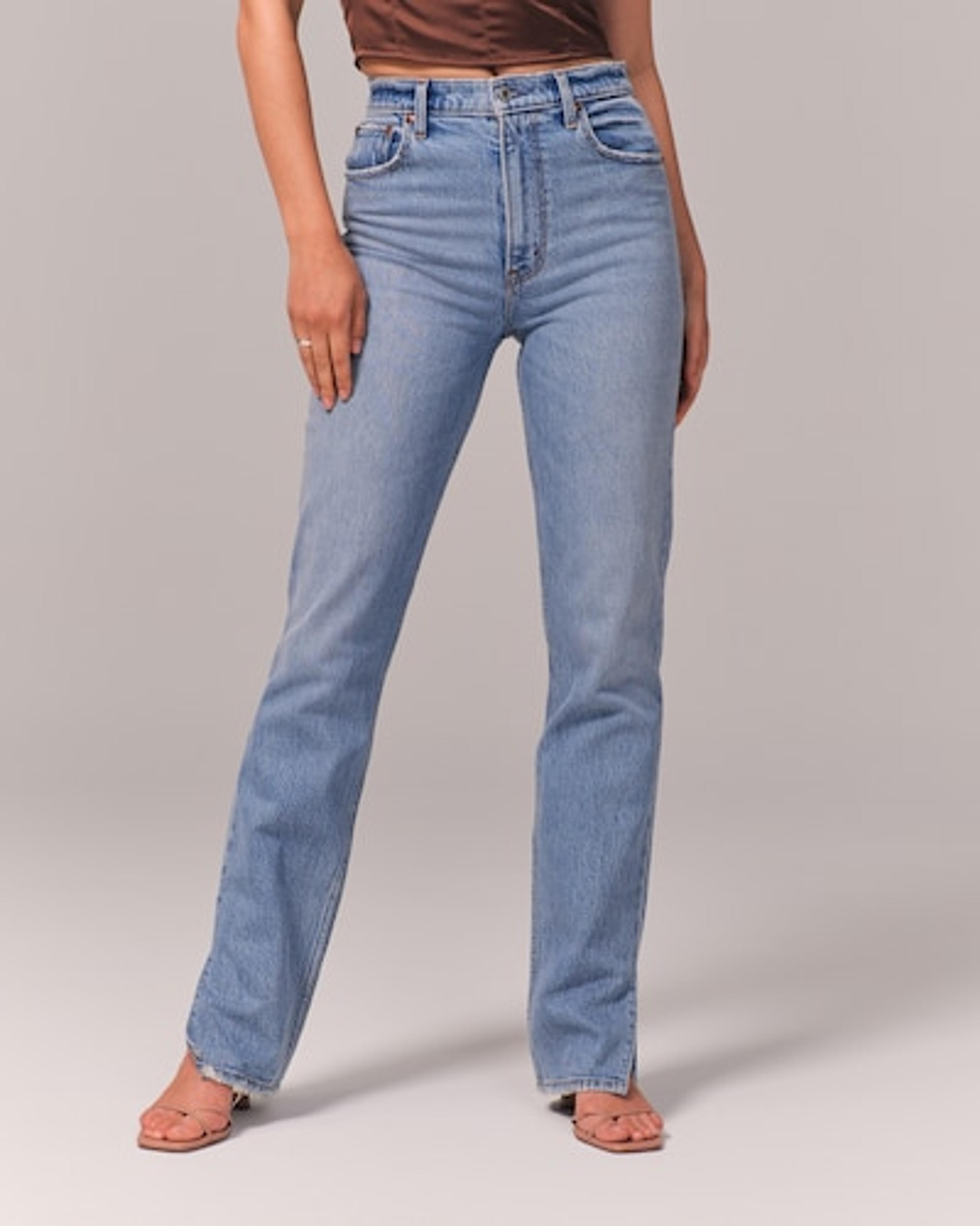 Women's Ultra High Rise 90s Straight Jean | Women's Bottoms | Abercrombie.com