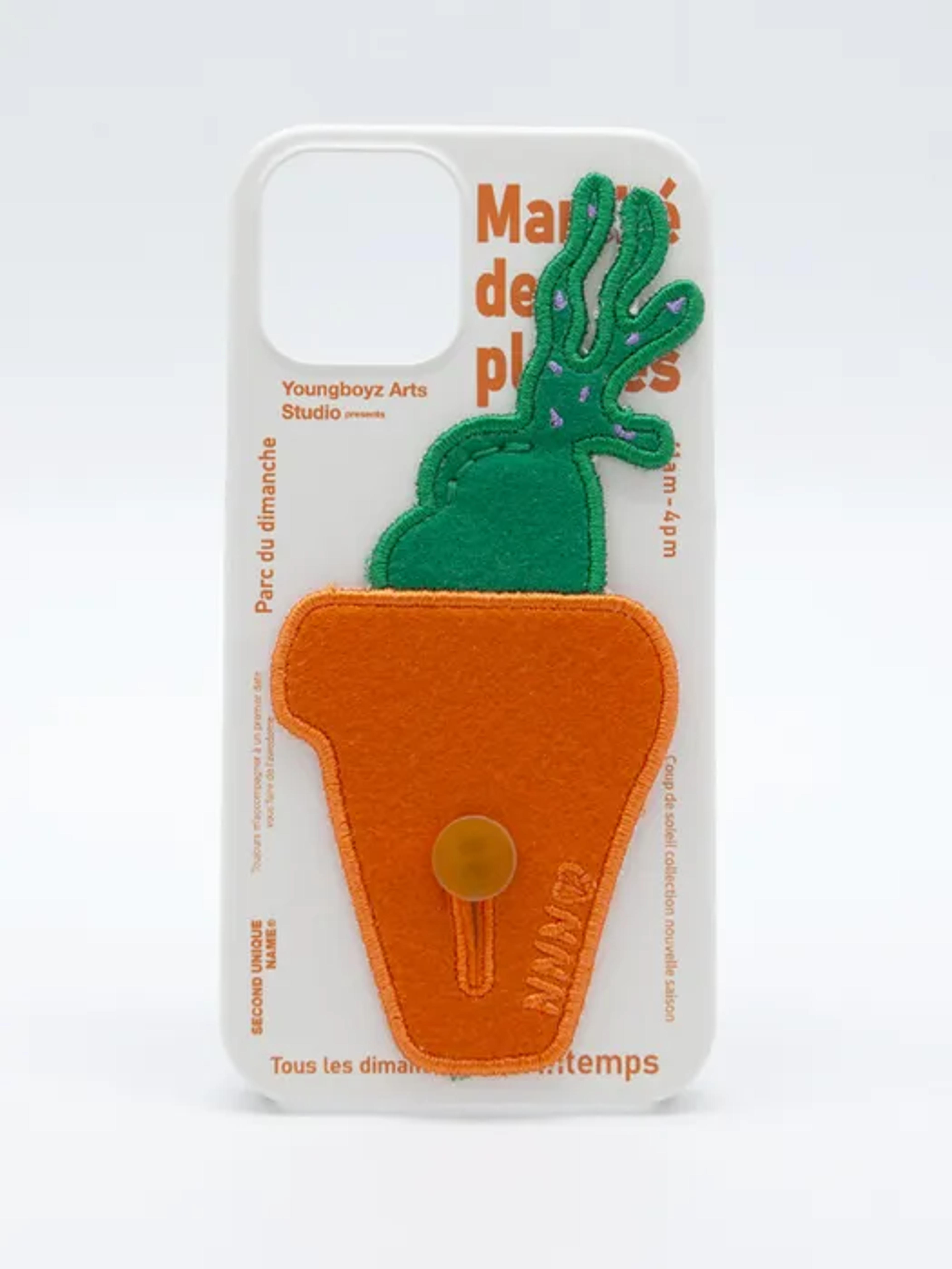 [Orange] Plants Patch iPhone Case | W Concept