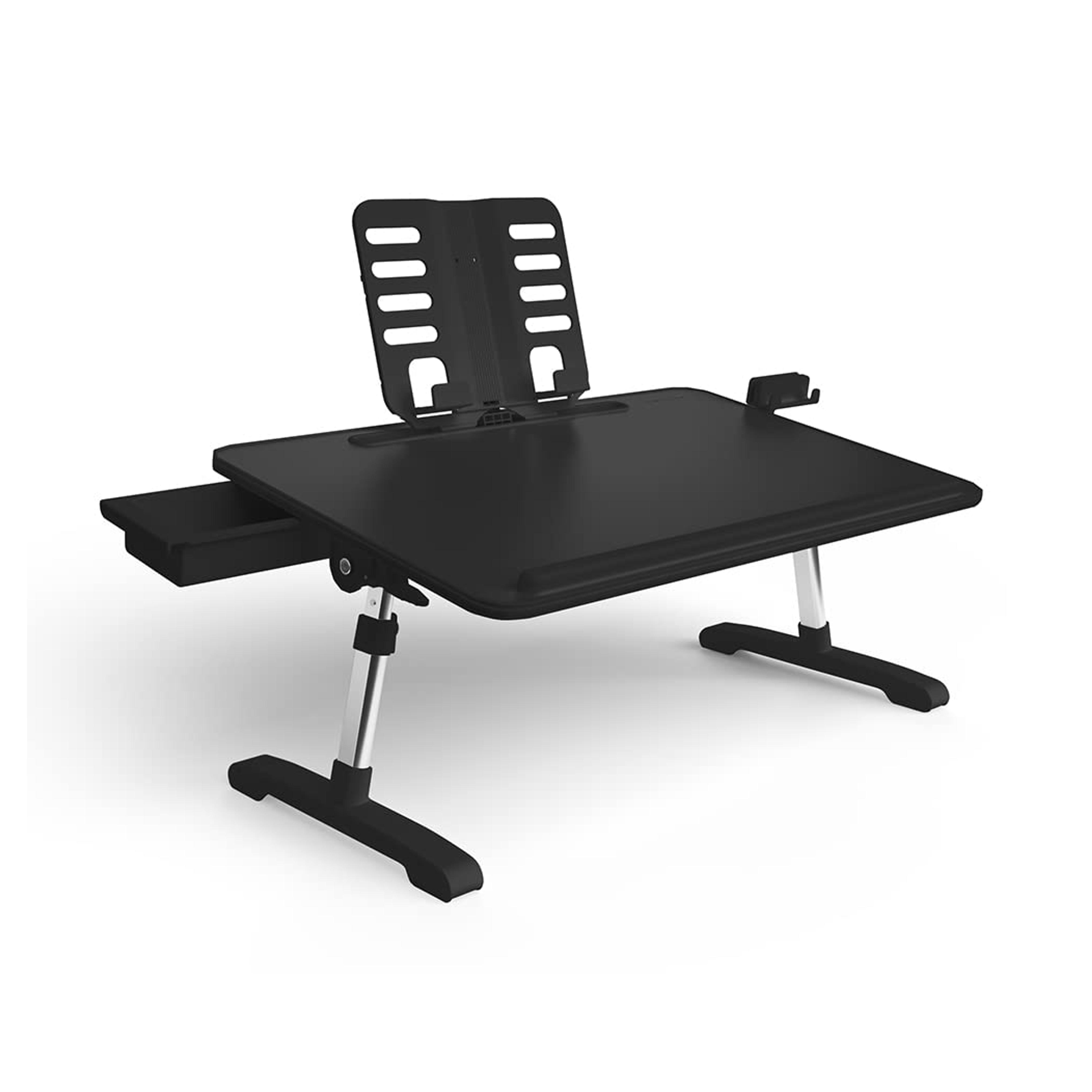 Limitless TotalDesk Portable Workstation and Lap Desk with Adjustable Height & Tilt (Black)