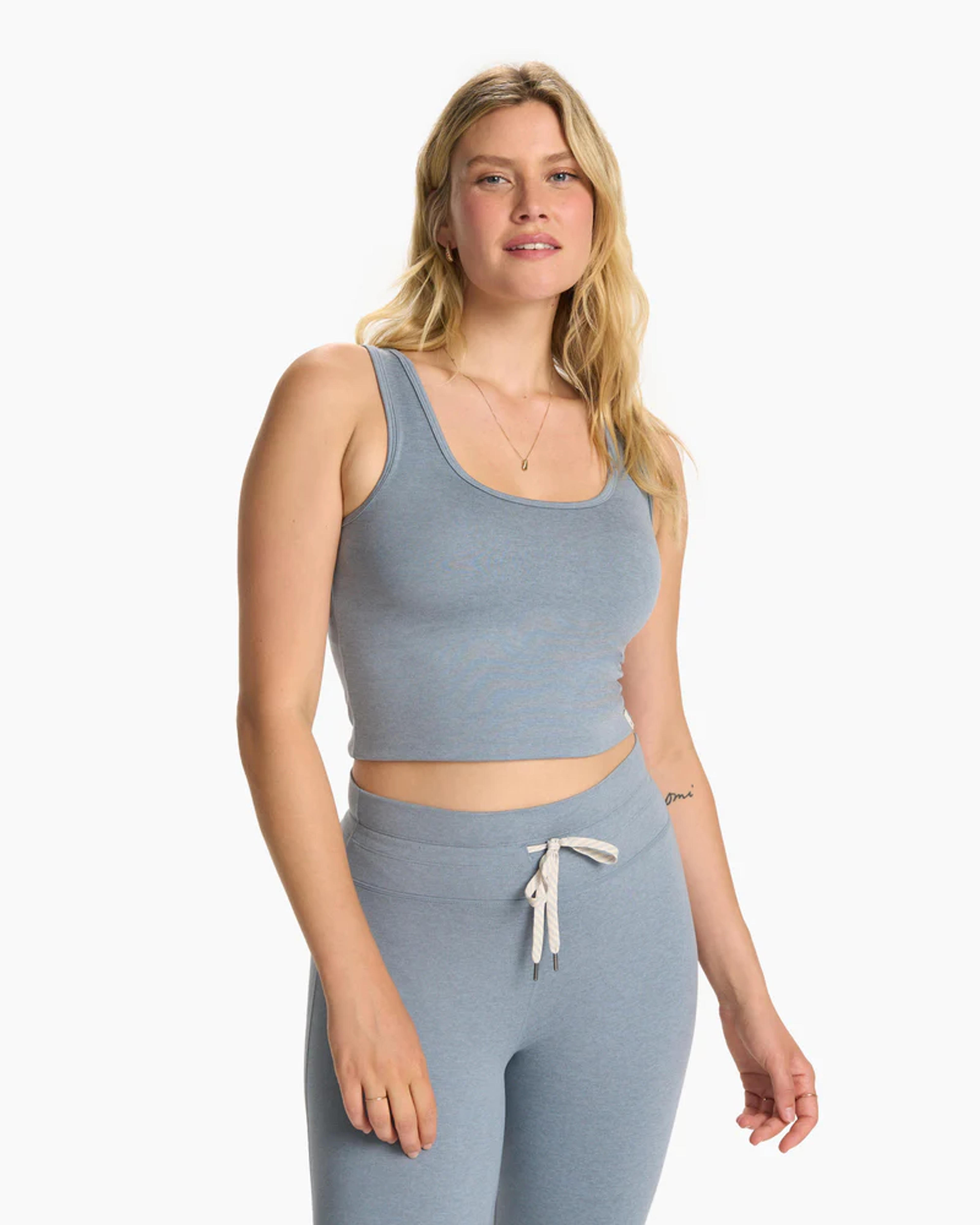 Halo Essential Tank | Women's Flint Heather Tank | Vuori