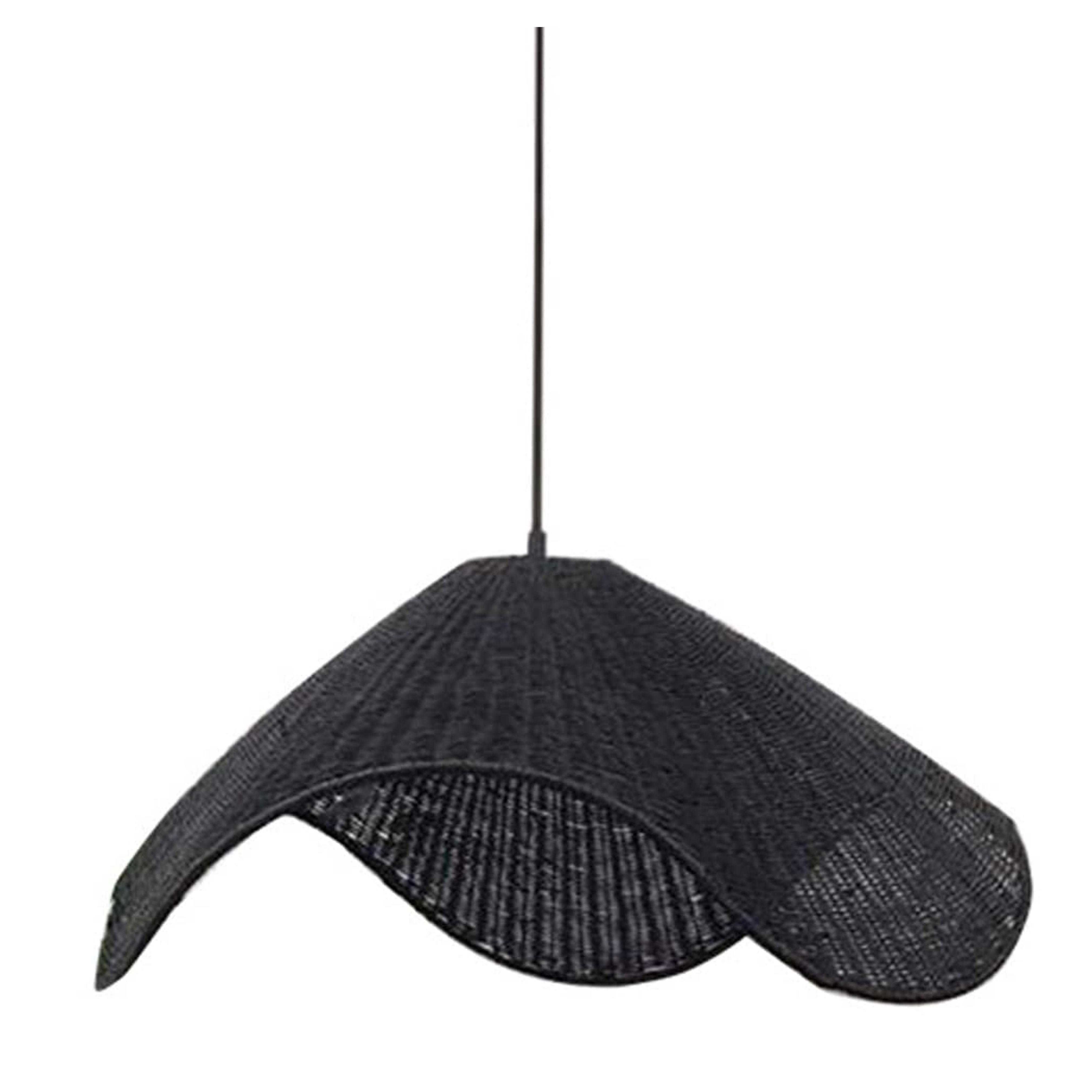 Amazon.com: YHQSYKS Hand-Woven Rattan Pendant Light Large Suspended Chandelier Lamp Farmhouse Bamboo Woven Lamps in Beige/Black Chandelier with Adjustable Cord for Restaurant Living Room : Tools & Home Improvement