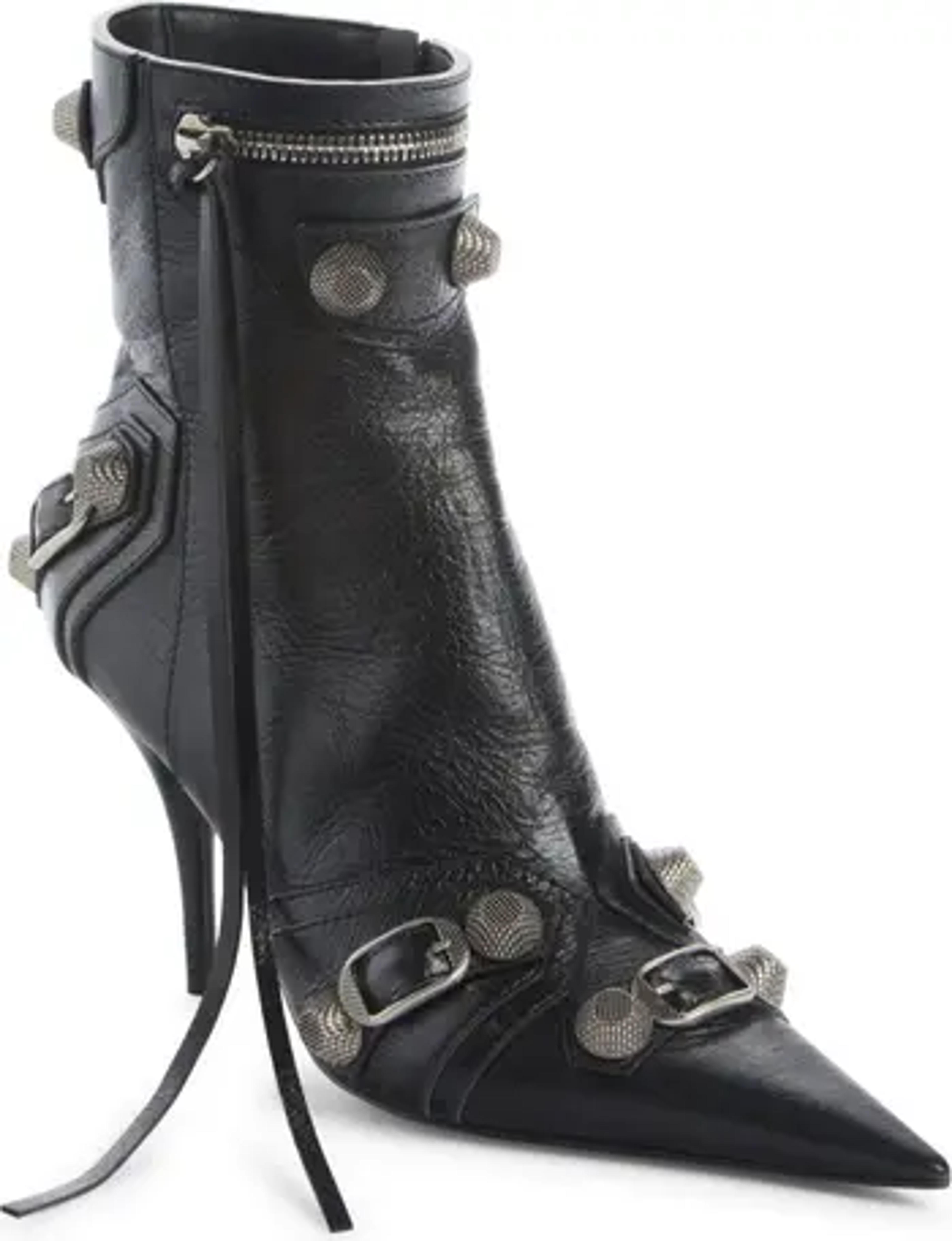 Balenciaga Cagole Leather Bootie | Nordstrom