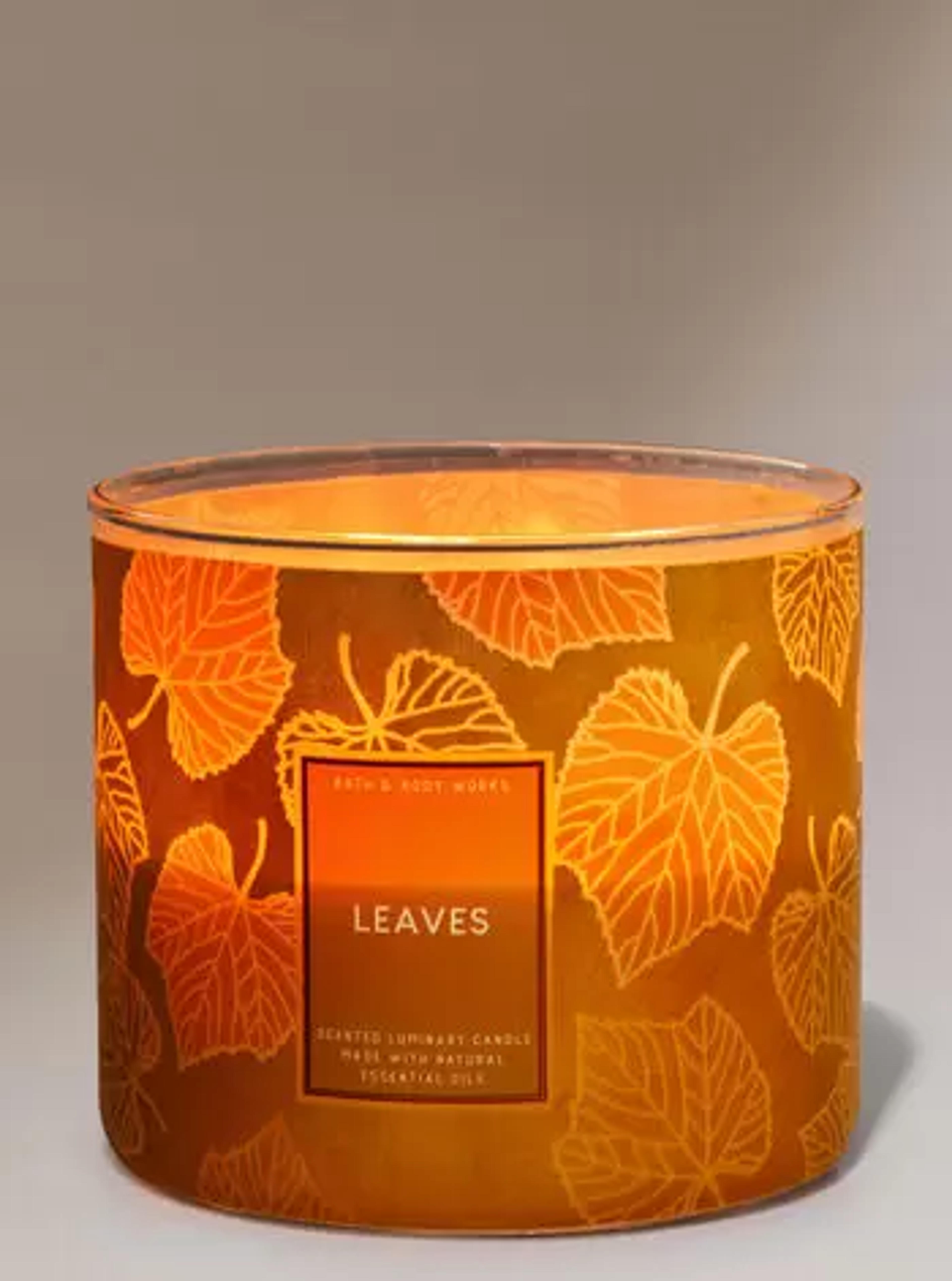 Leaves 3-Wick Candle | Bath & Body Works