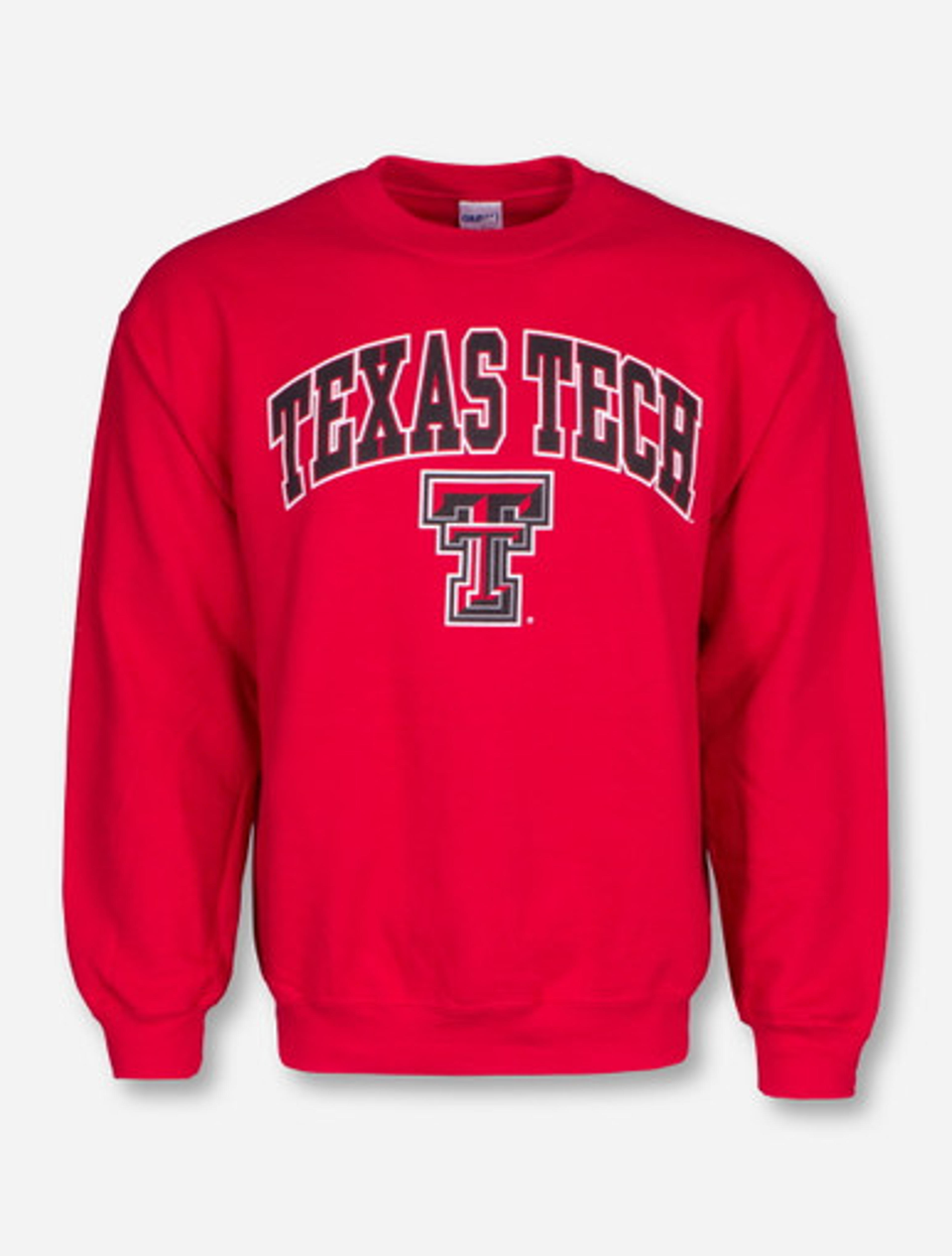 Buy this Texas Tech Arch Over Double T Sweatshirt from your Fan Favorite Red Raider Outfitter Since 1975!!