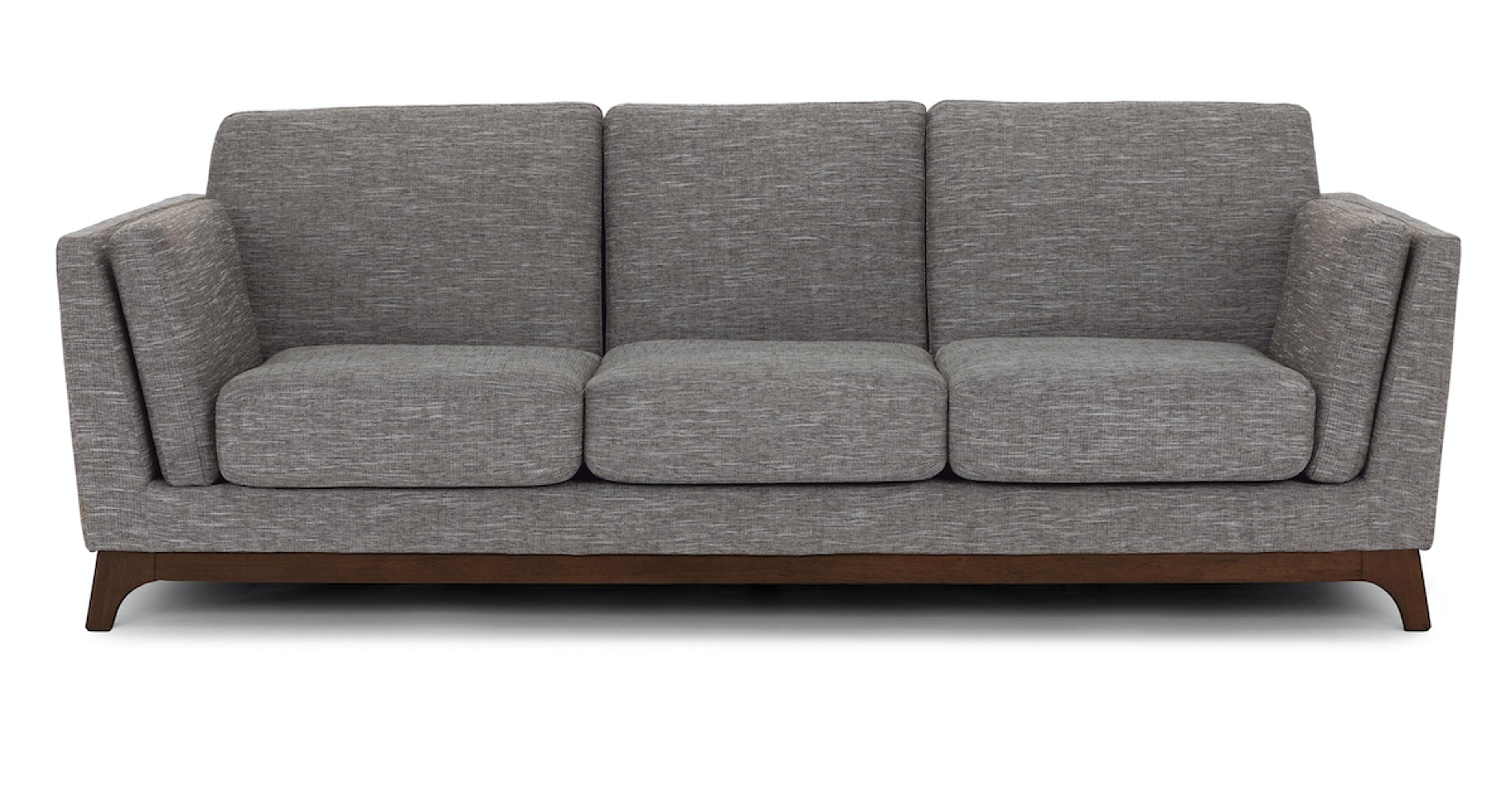 Volcanic Gray Ceni 3 Seater Fabric Sofa | Article