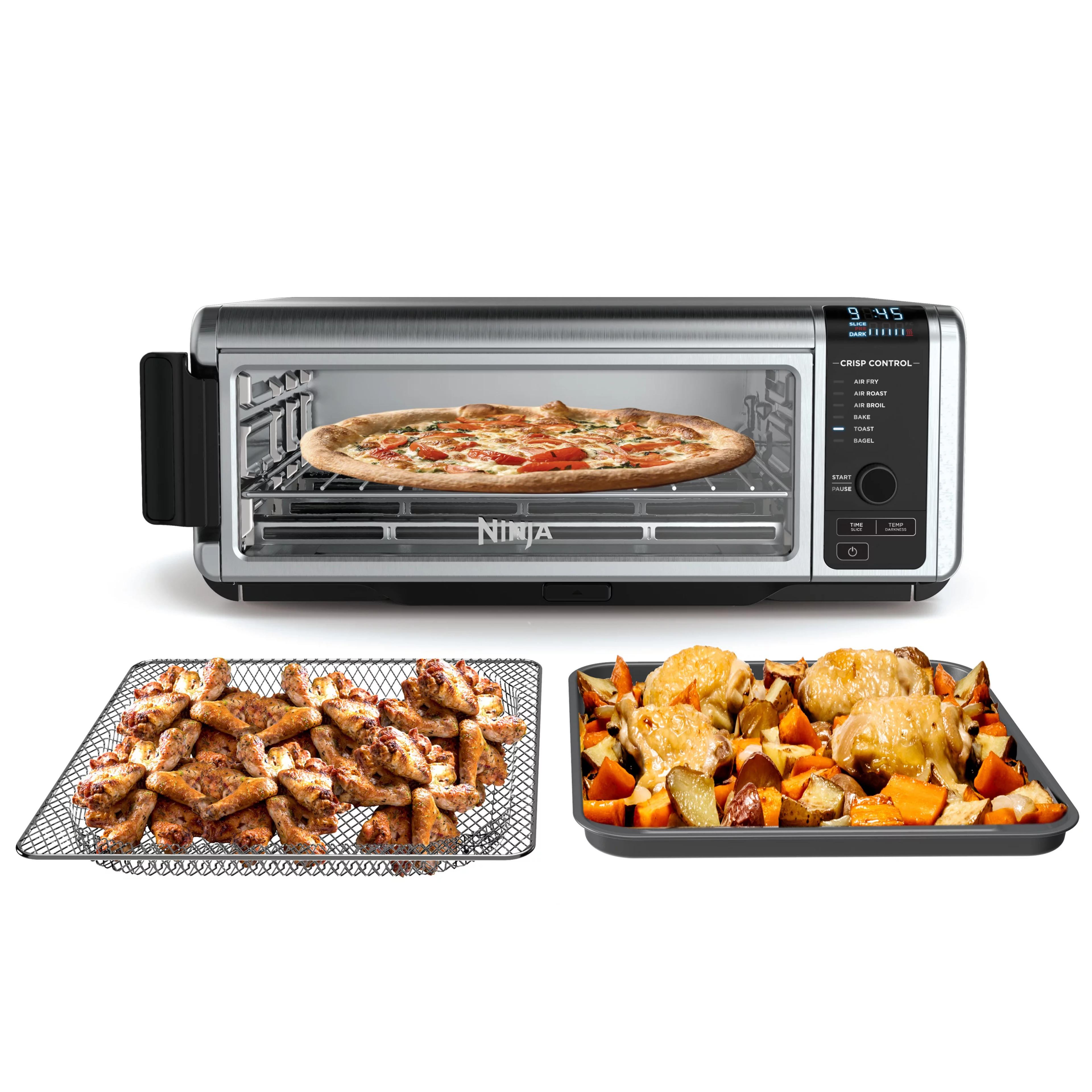 Ninja Foodi 6-in-1 Digital Air Fry, Large Toaster Oven, Flip-Away, SP080 - Walmart.com