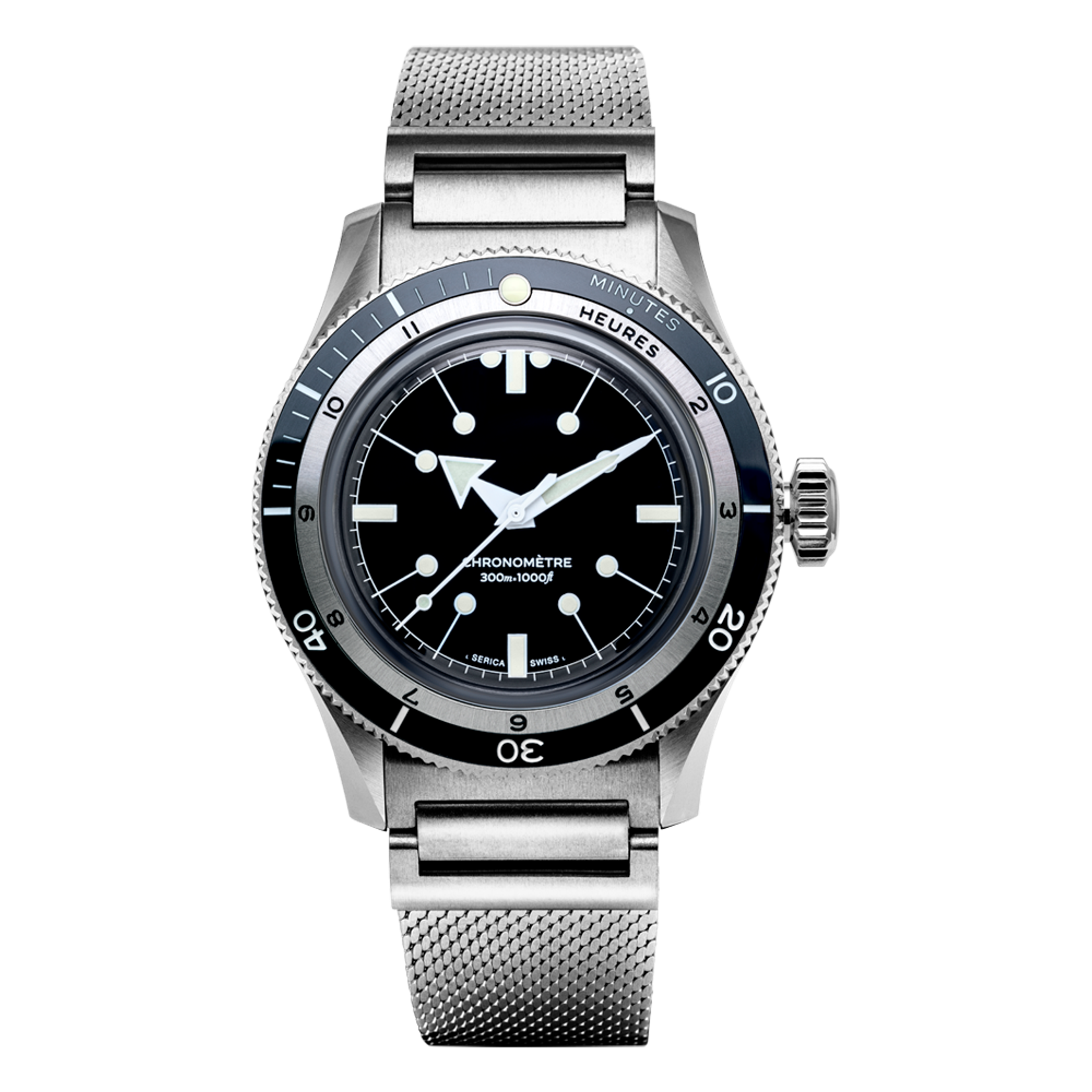 Serica 5303 Enamel Black - Diving Chronometer