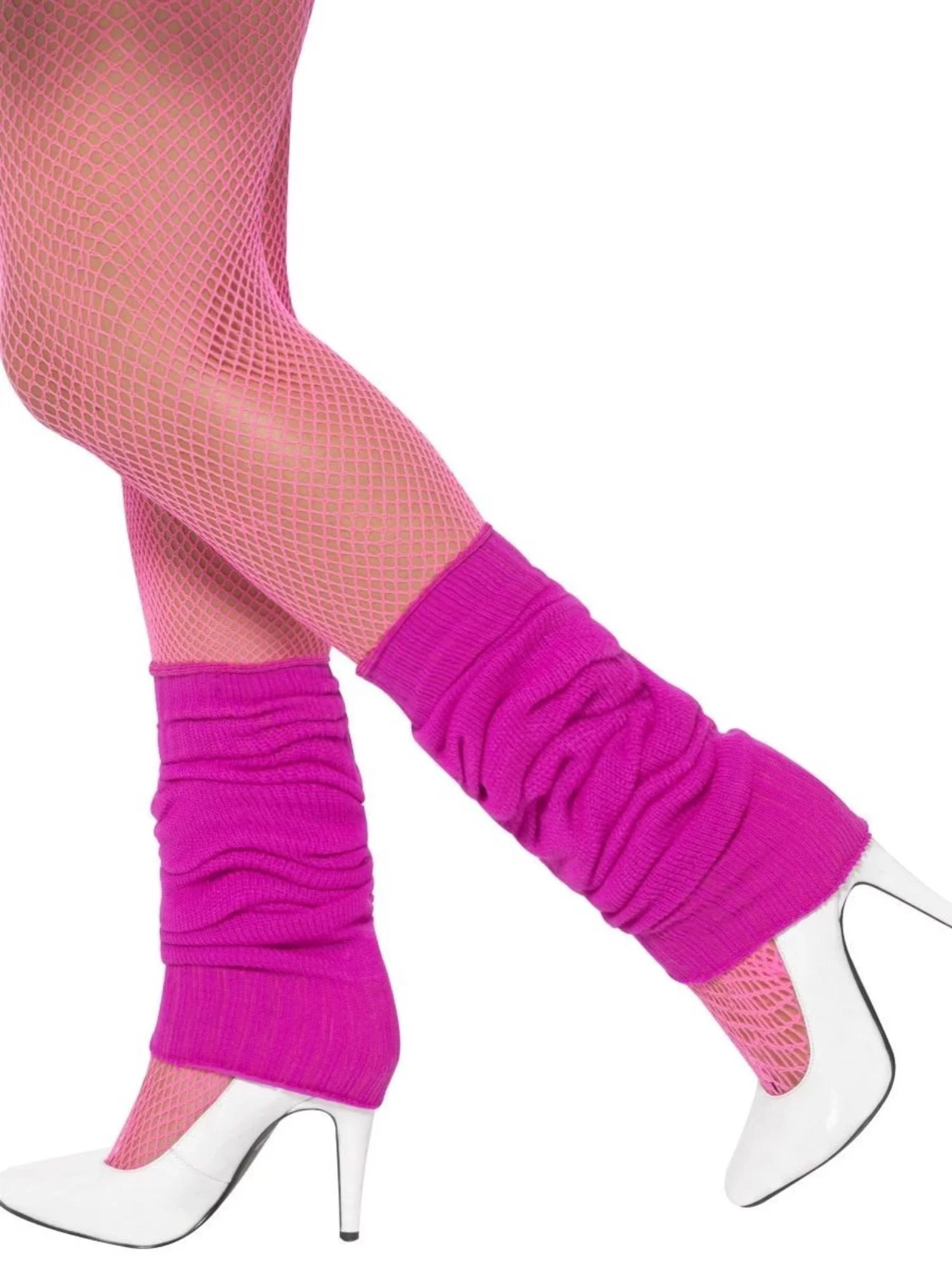 Smiffy's Costumes Adults Womens Neon Hot Pink Leg Warmers Socks Costume Accessory - Walmart.com