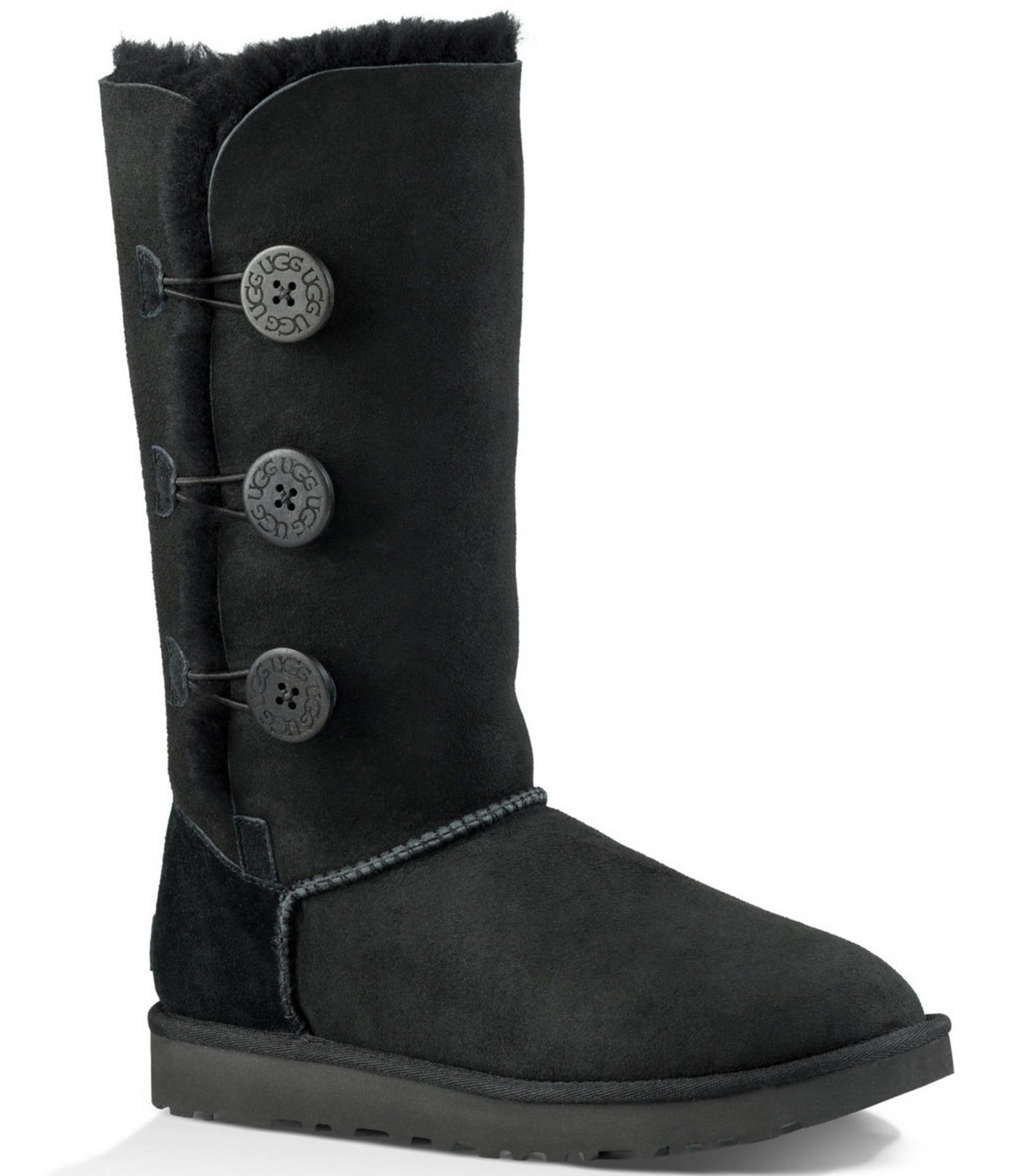 UGG® Bailey Suede Button Triplet II Water-Repellent Tall Boots | Dillard's