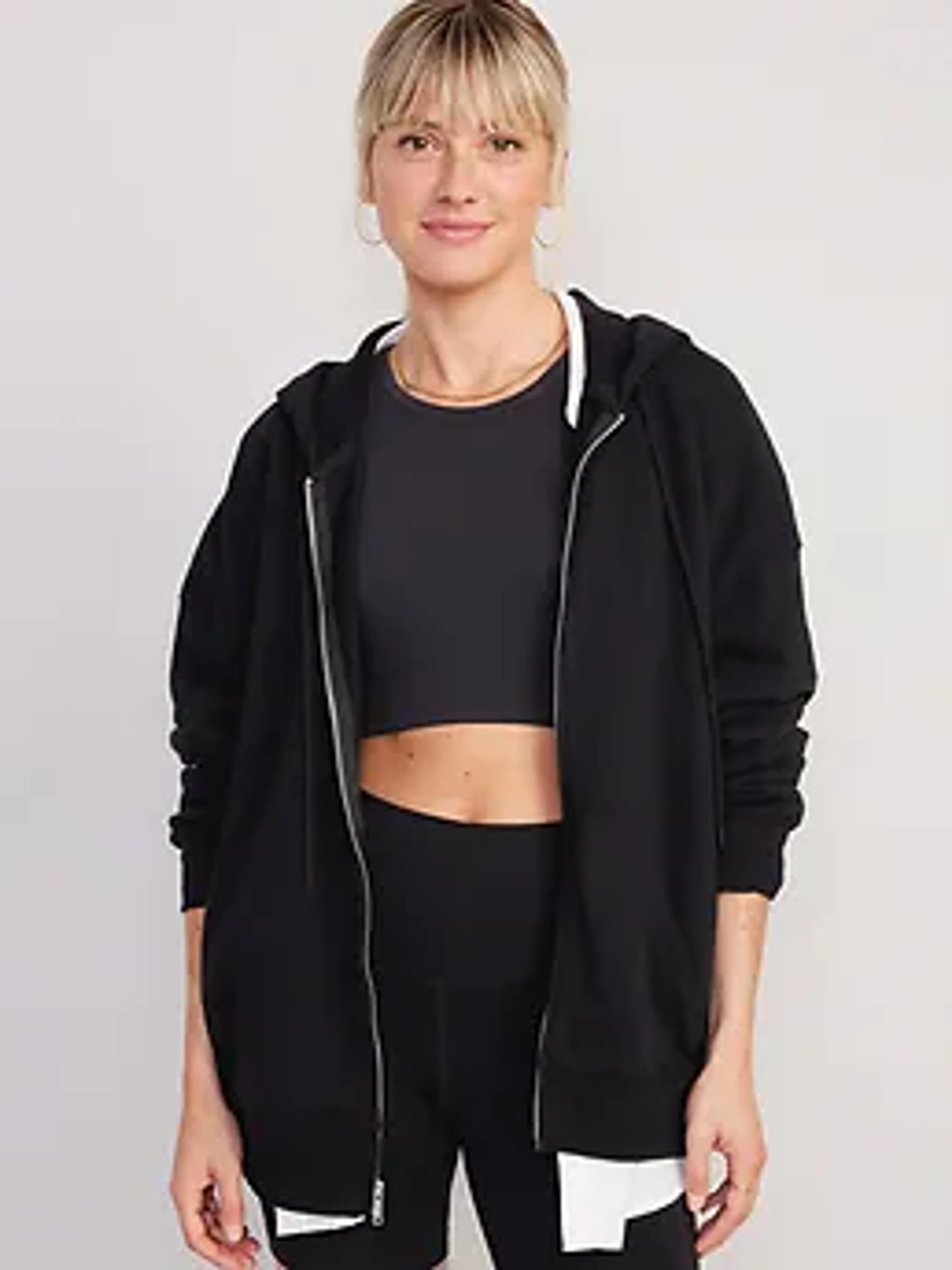 Oversized Full-Zip Hoodie for Women